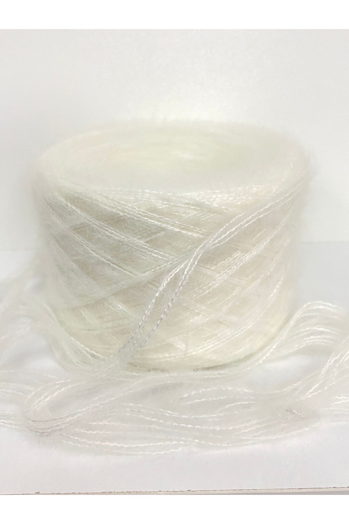 göçer Örgü İpi Krem Moher Akrilik Sade Renk El Örgü Ipi Yumaklar 100gr