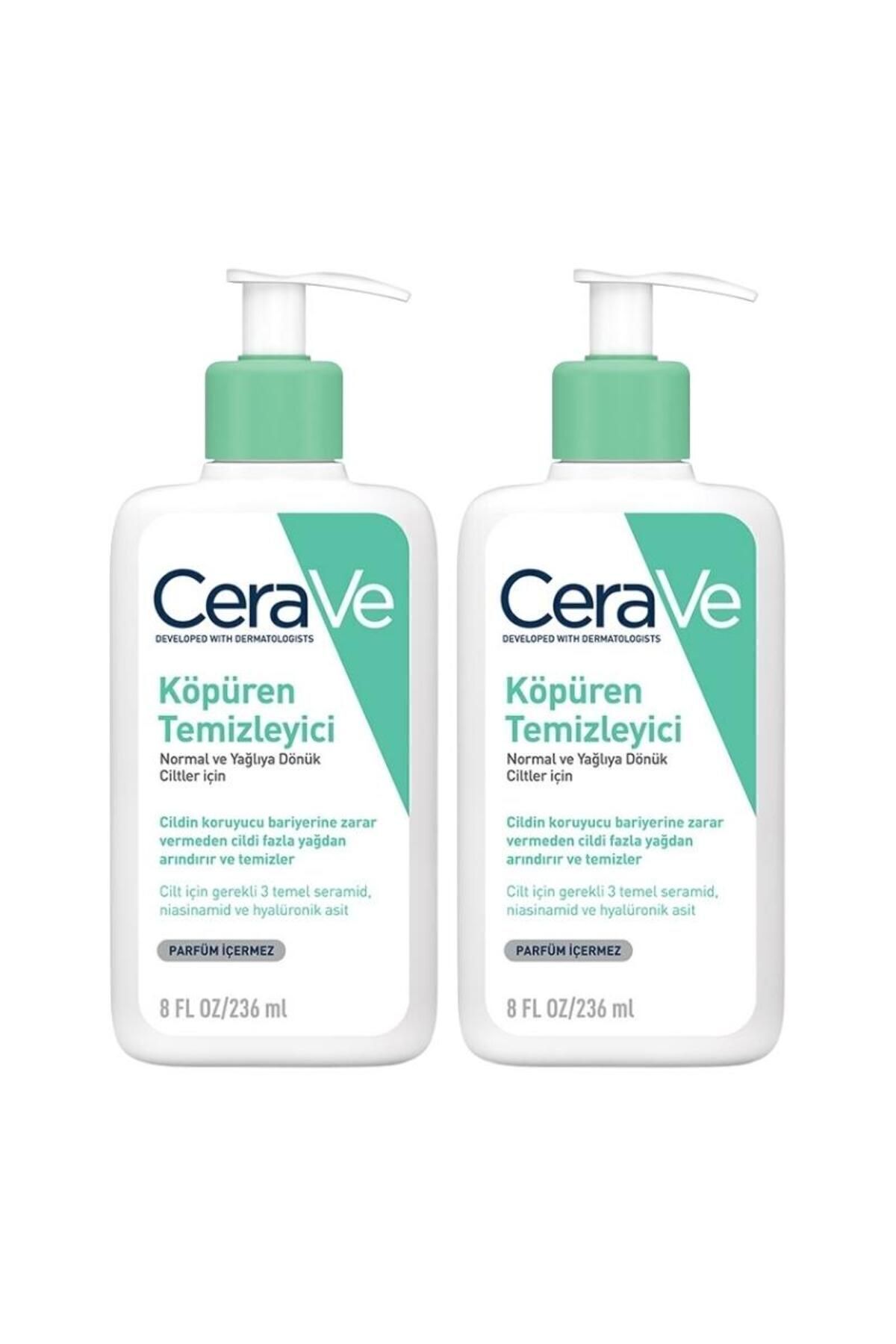 فوم شوینده با سرامید برای پوست های معمولی و چرب 236 میلی لیتر CeraVe
