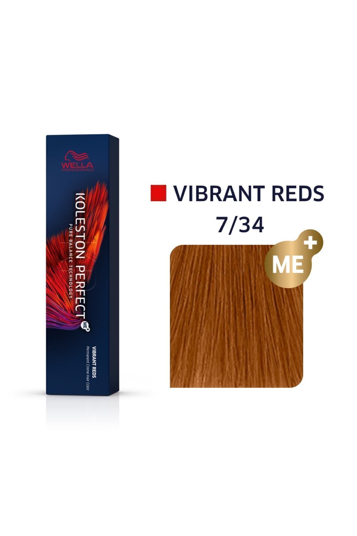 رنگ موی دائمی Koleston Perfect Me + 7/34 Vibrant Reds 60 میلی لیتر Wella Professionals