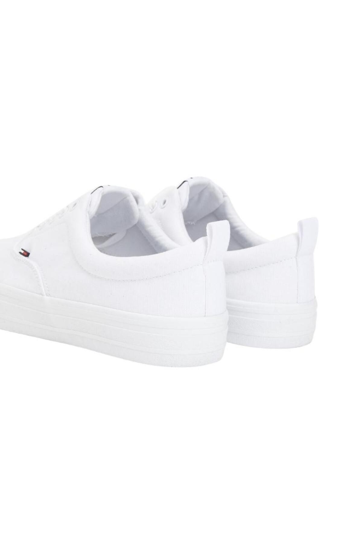 اسنیکر سفید مردانه کفش ورزشی پوست EM0EM00530100 Tommy Hilfiger
