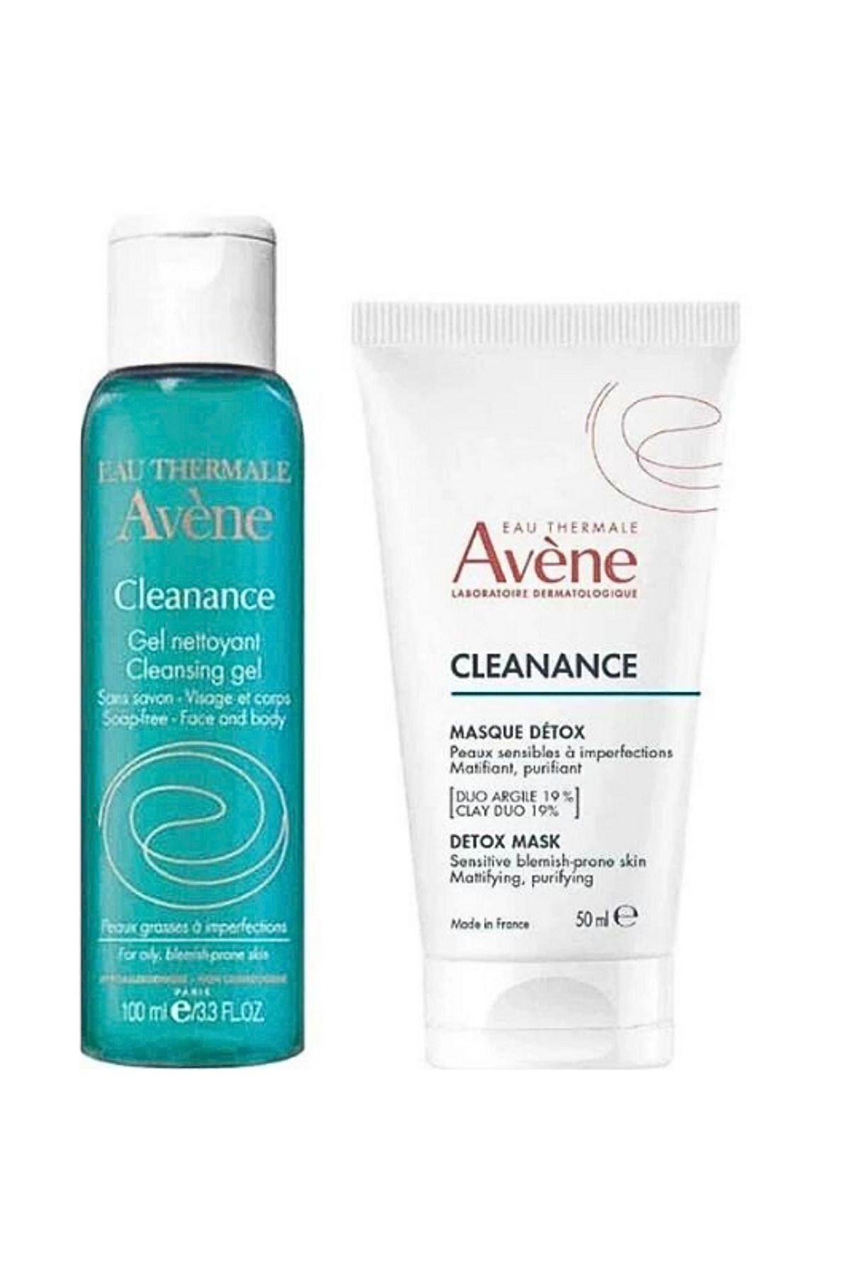 Cleanance Detox Mask 50 ml + Cleanance Cleansing Gel 100 ml Hediyeli Bakım Kiti