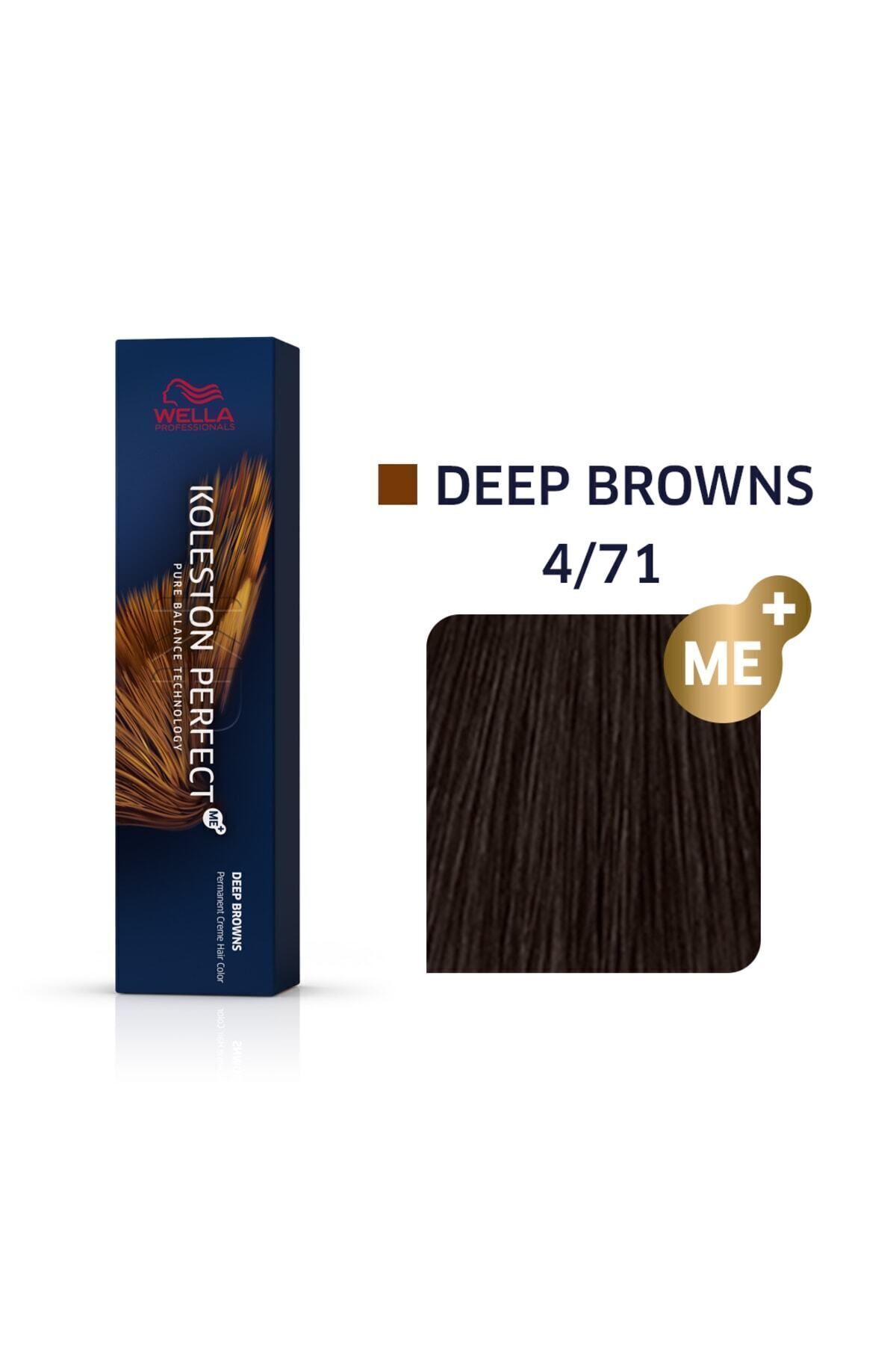رنگ موی دائمی Koleston Perfect Me+ 4/71 Deep Browns 60ml Wella Professionals