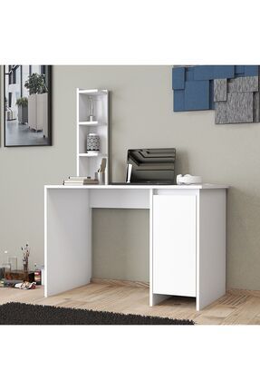 UMGMOBİLYA EGE KULPSUZ BEYAZ ÇALIŞMA MASASI BİLGİSAYAR MASASI