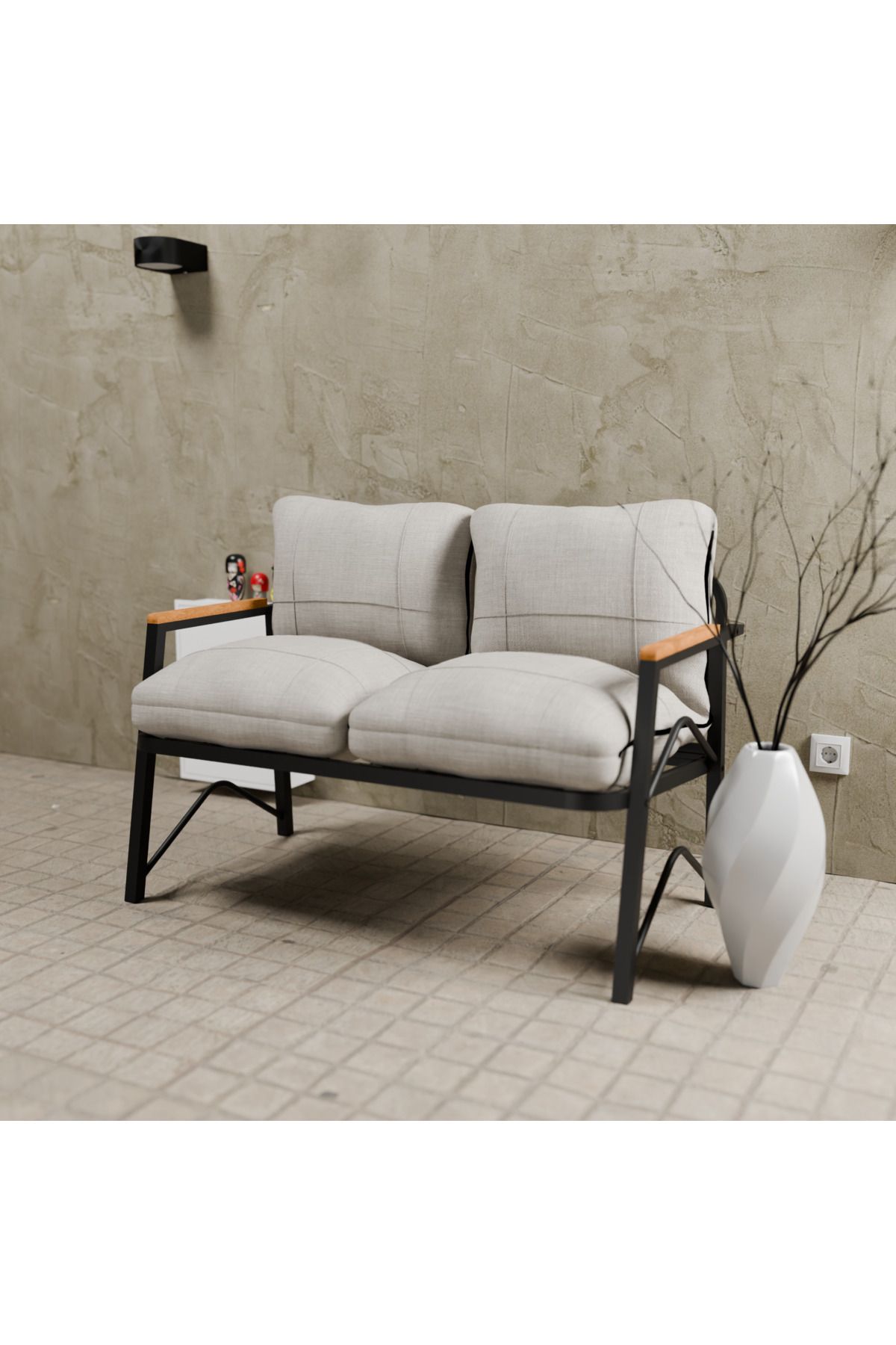 Symmetry Model, Balcony, Kitchen, Garden, Cafe,metal Sofa Set, Garden Set , Tea Set,double Sofa