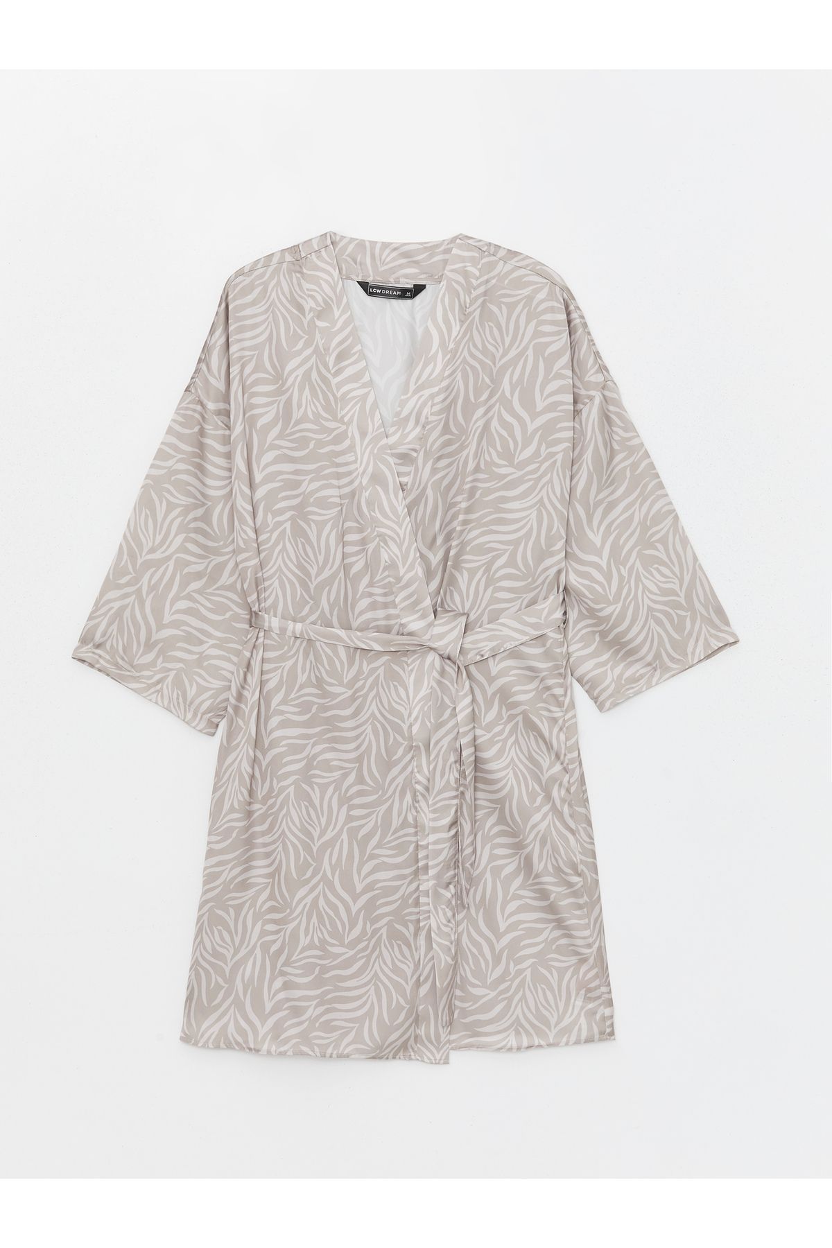 LC Waikiki-Satin-gemusterter Schalkragen-Damen-Morgenmantel 6