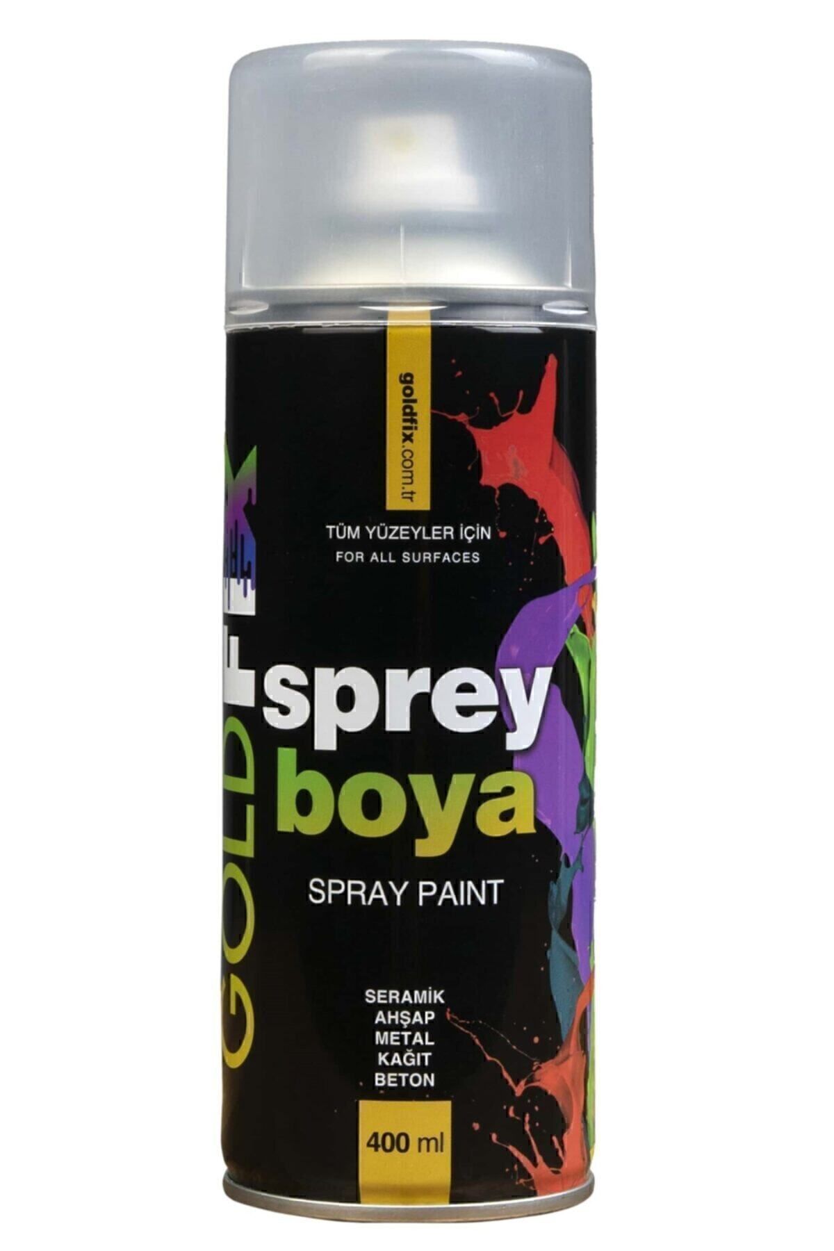 Sprey Boya Siyah (PARLAK) 400ml R 9005 (TEKLİ)