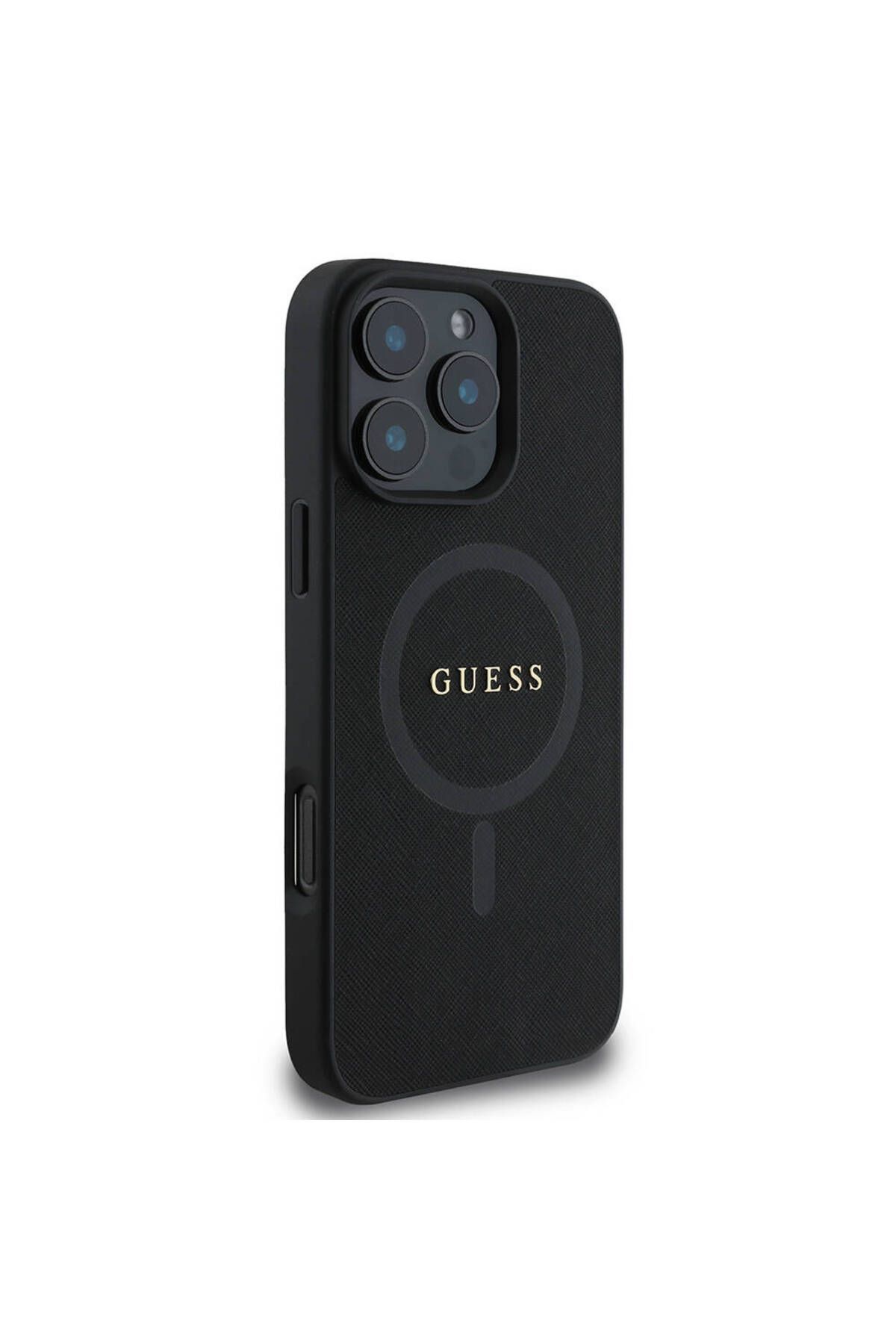 کاور و قاب آیفون 16 PRO CASE GUESS MAGSAFE دارای مجوز شارژ SAFFIANO کلاسیک سازگار Guess