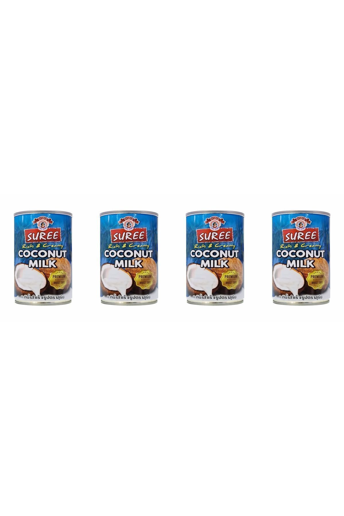 Suree Hindistan Cevizi Sütü 400ml X 4 Adet (17-19% Yağlı)