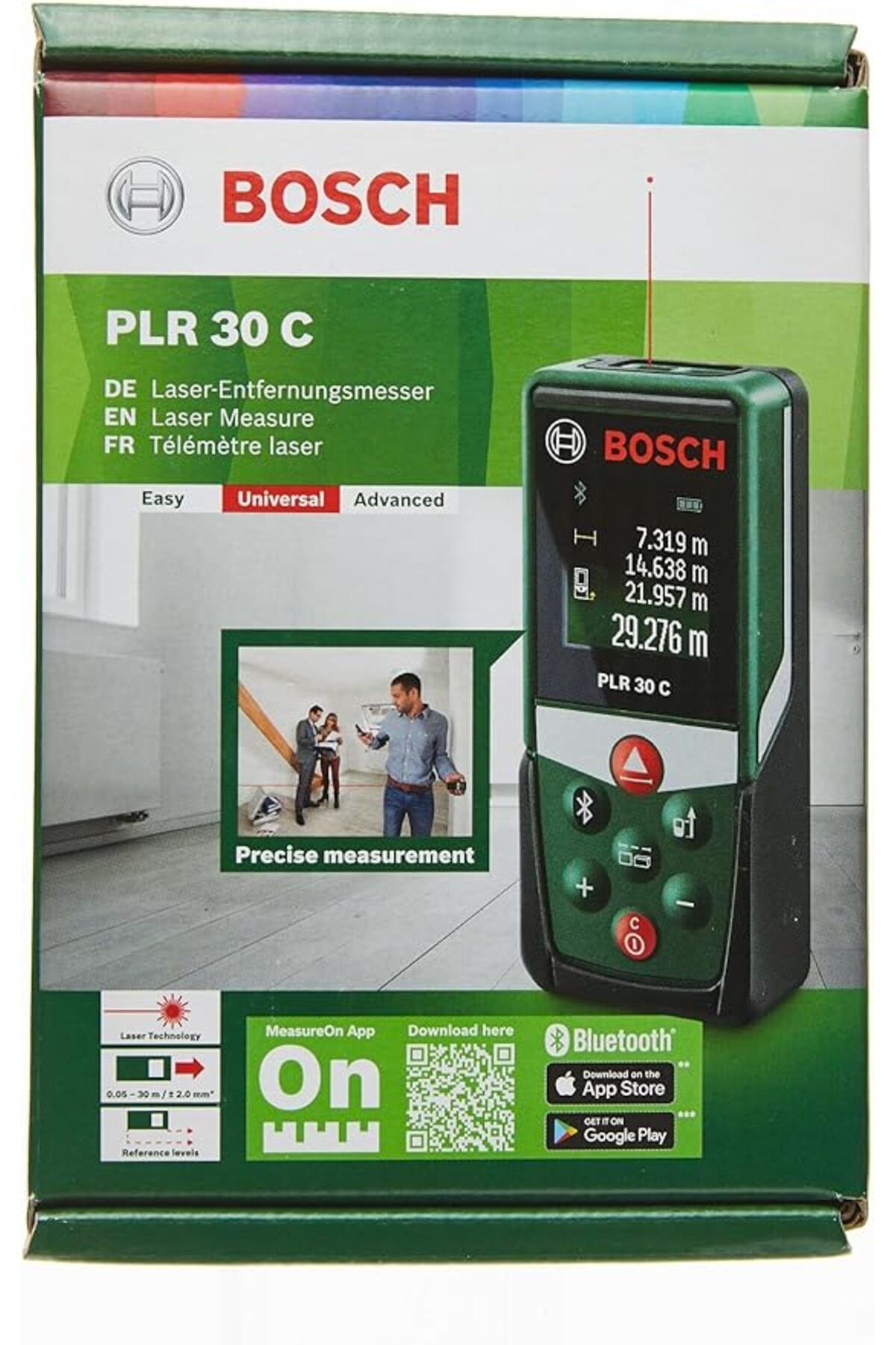 Bosch-PLR 30 C DIY Digital Rangefinder with Bluetooth connectivity enables easy transfer data to gadges 4