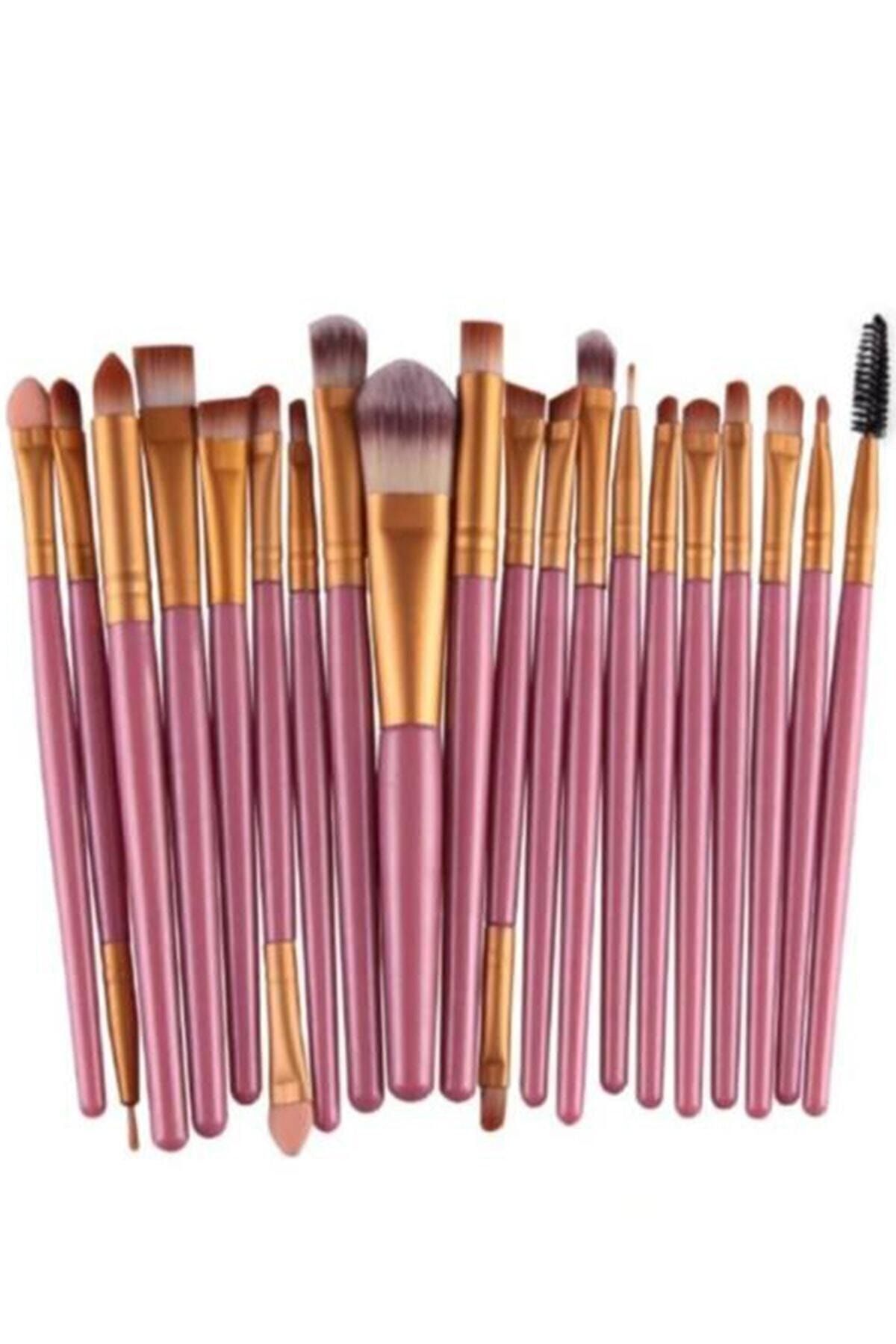 MUJGAN 20-Piece Makeup Brush Set Pink