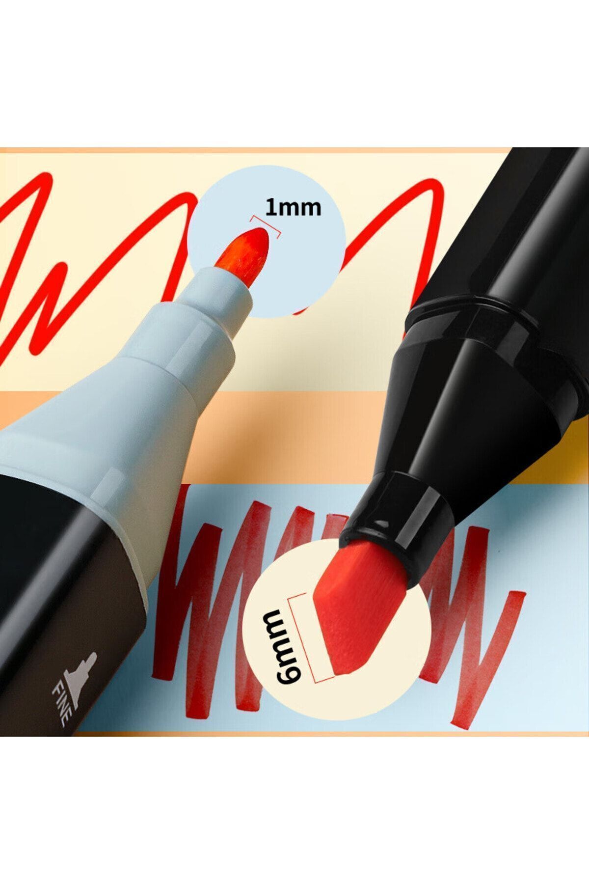 Dodocool-Set of 168 Double Ended Touch Marker Art Design Pens 4