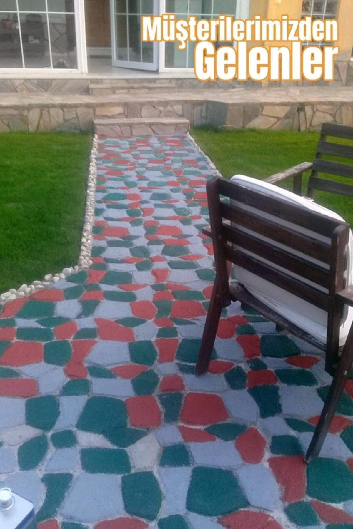 Zemin Kaplama Kalıbı Bahçe Taş Kalıbı Yürüyüş Yolu Kaldırım Yapım Aparatı 42x40 Cm 1 Adet 6