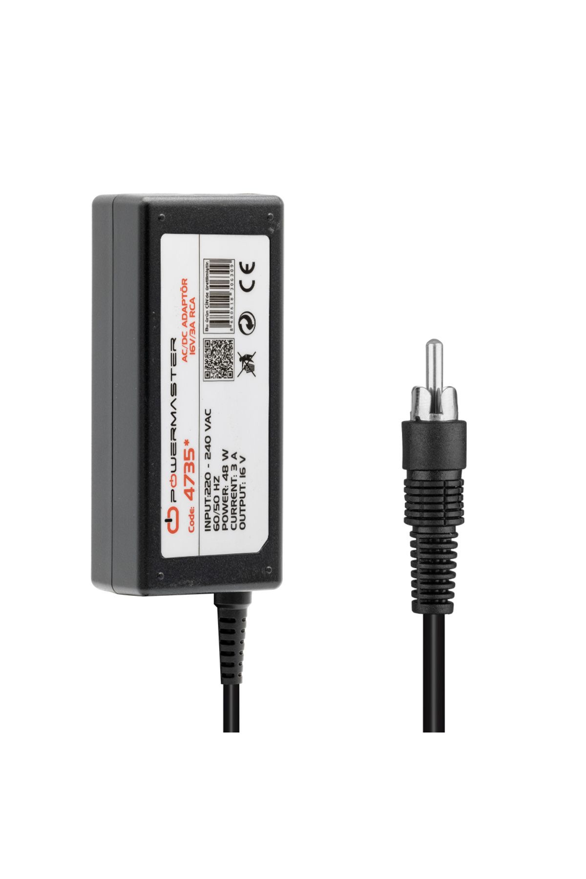 YTT Marketing pm-4735 16 volt - 2 amper tos fişli rca uçlu priz tipi santral adaptörü