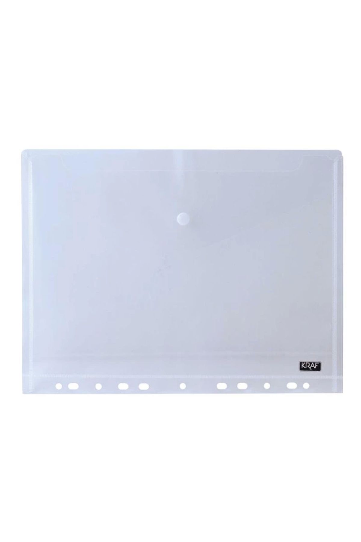 KRAF-A4 Transparent File - 11 Holes and Snaps 1229 1