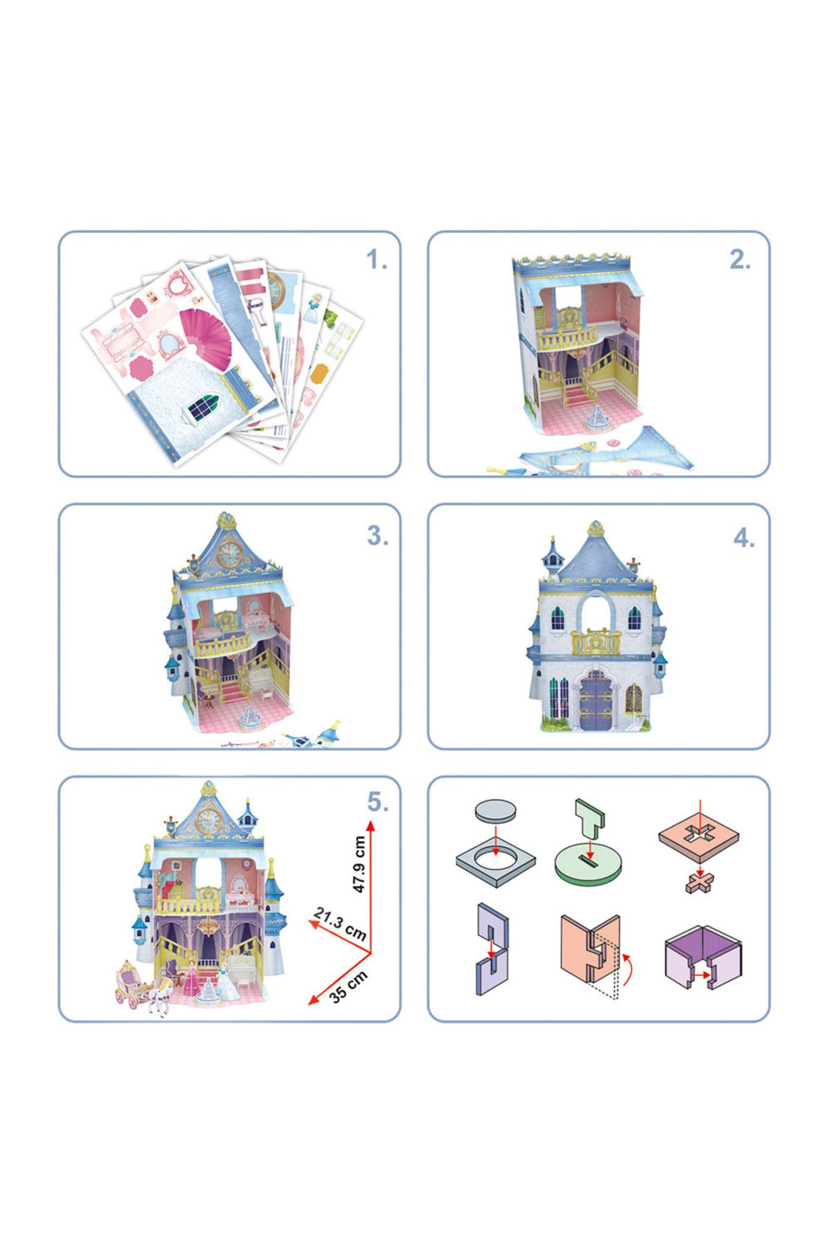 Cubic Fun-Fairytale Castle 3D Puzzle - 81 Pieces 3