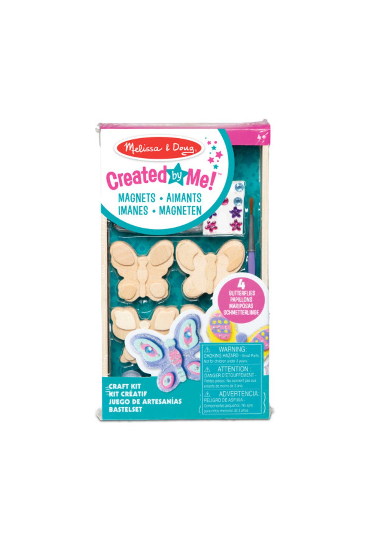اسباب بازی های آموزشی Melissa Doug آهنرباهای پروانه چوبی ملیسا و داگ Melissa & Doug