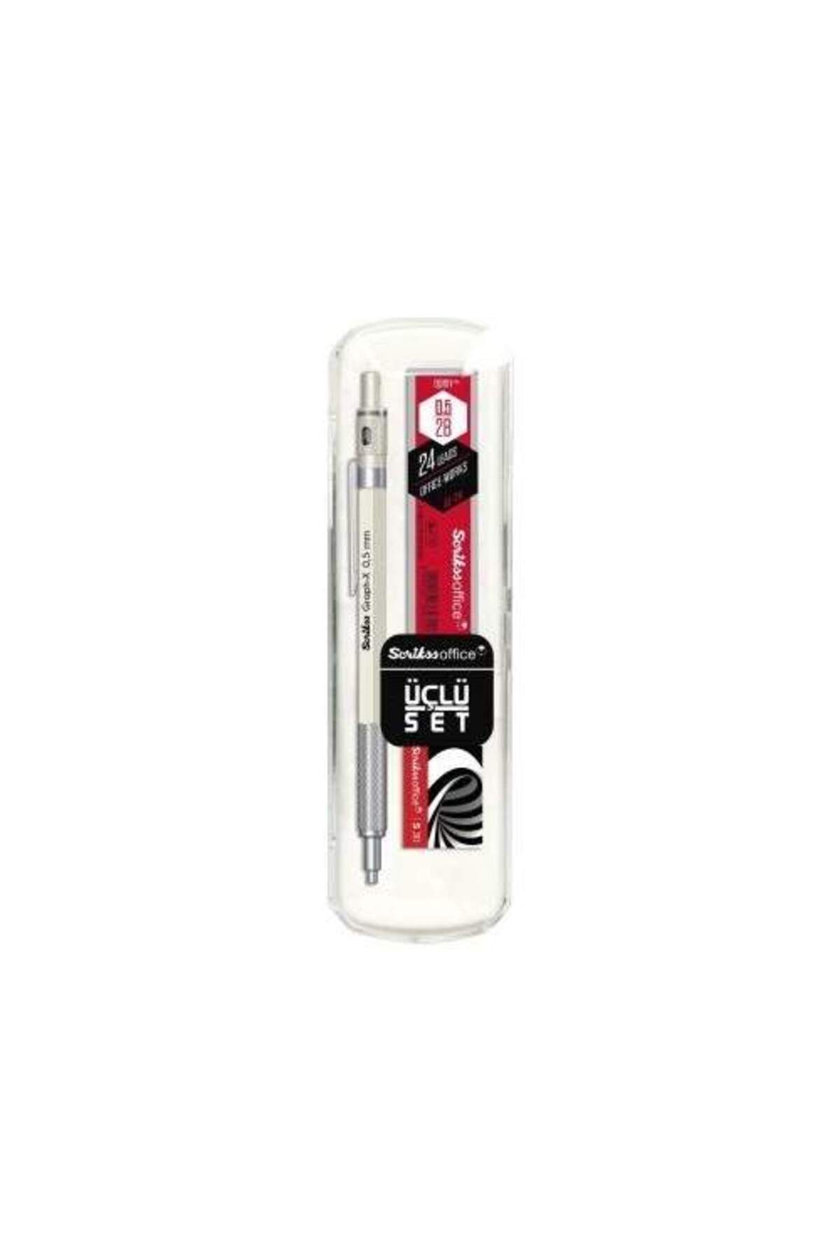 Scrikss-Graph-x Metal 0.5 Mm Versatil Pencil Eraser Tip Set White 1