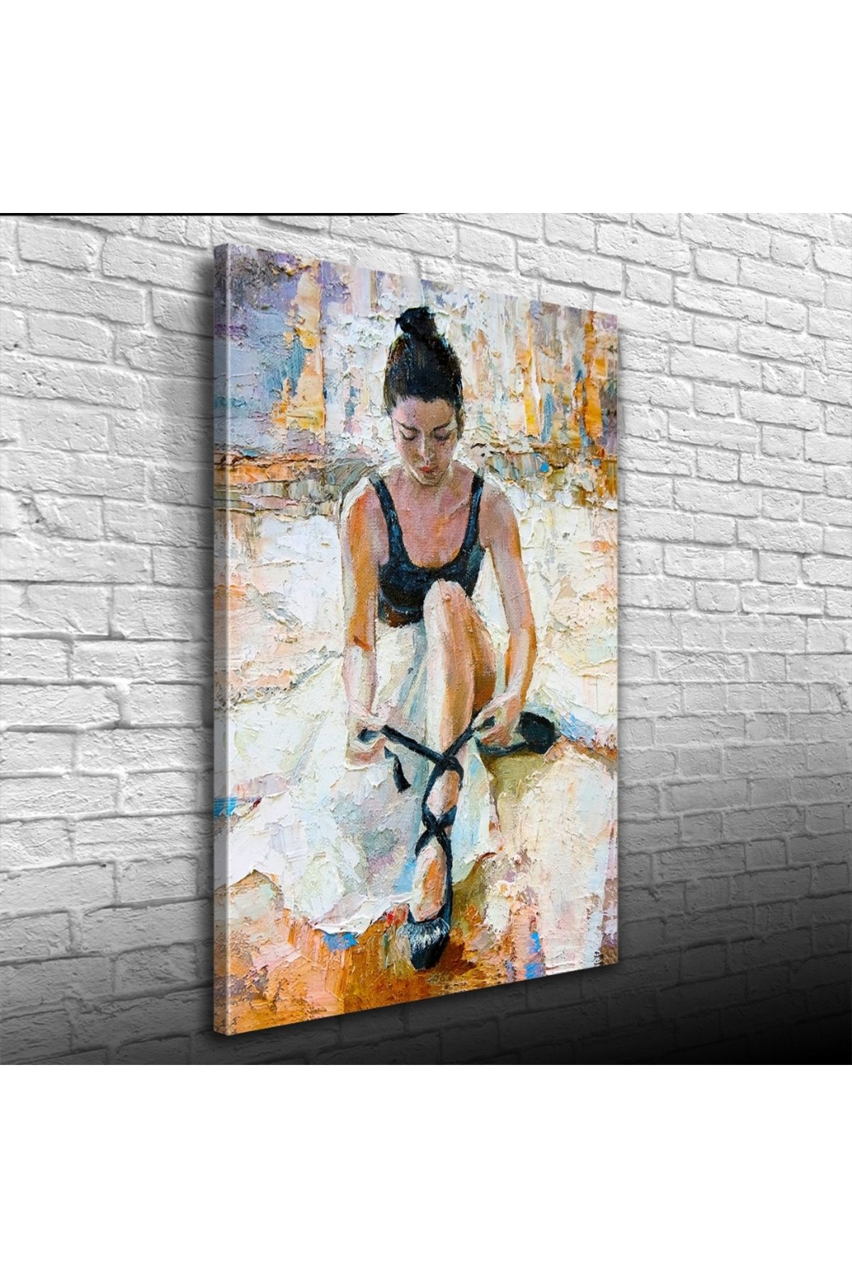 pazarella Yağlıboya Balerin Portresi Kanvas Tablo 50 x 70