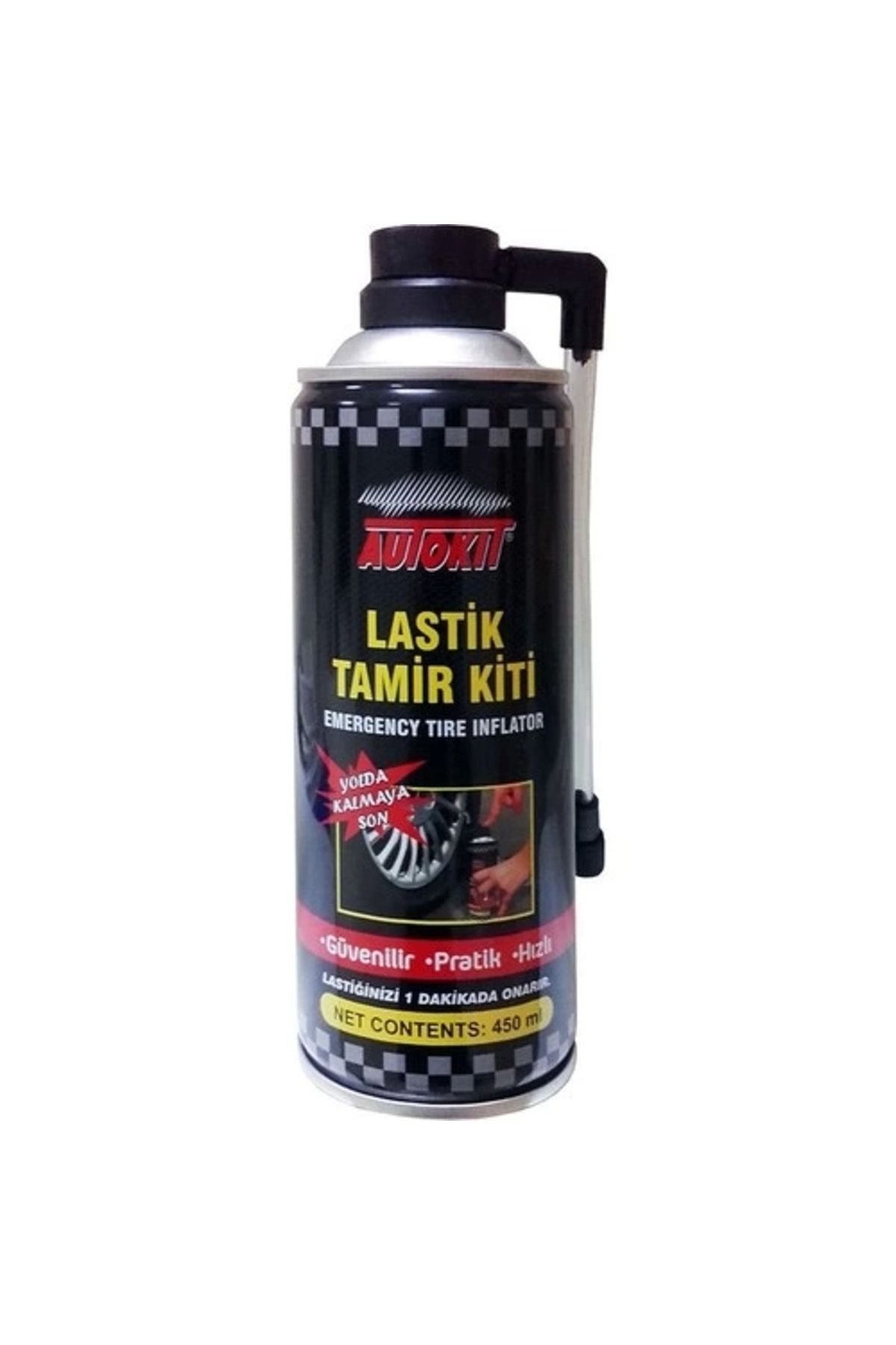 Autokit Oto Araba Lastik Tamir Spreyi 450 Ml Lastik Tamir Kiti