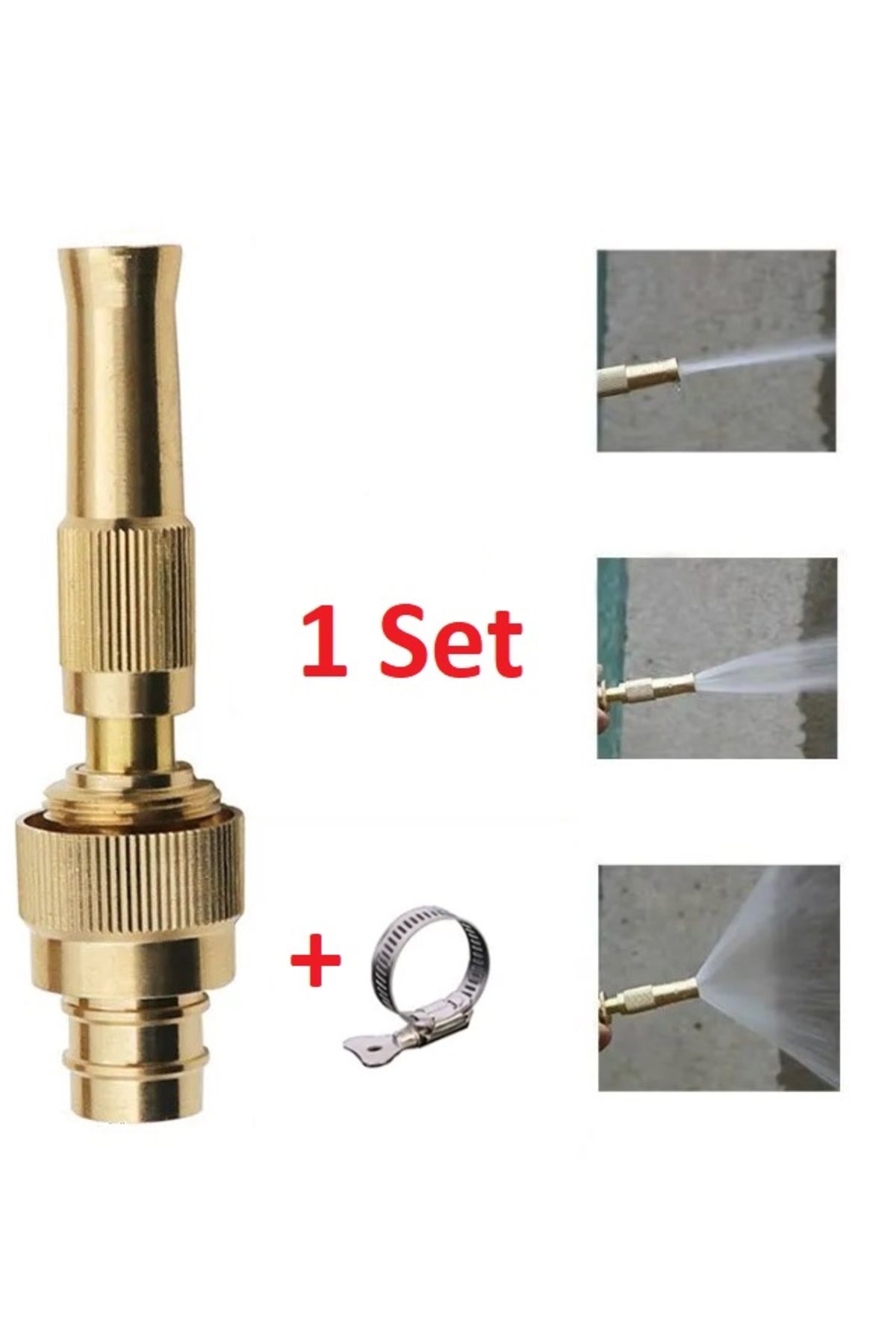 ascent store Ayarlanabilir Basınçlı Hortum Başlığı Gold