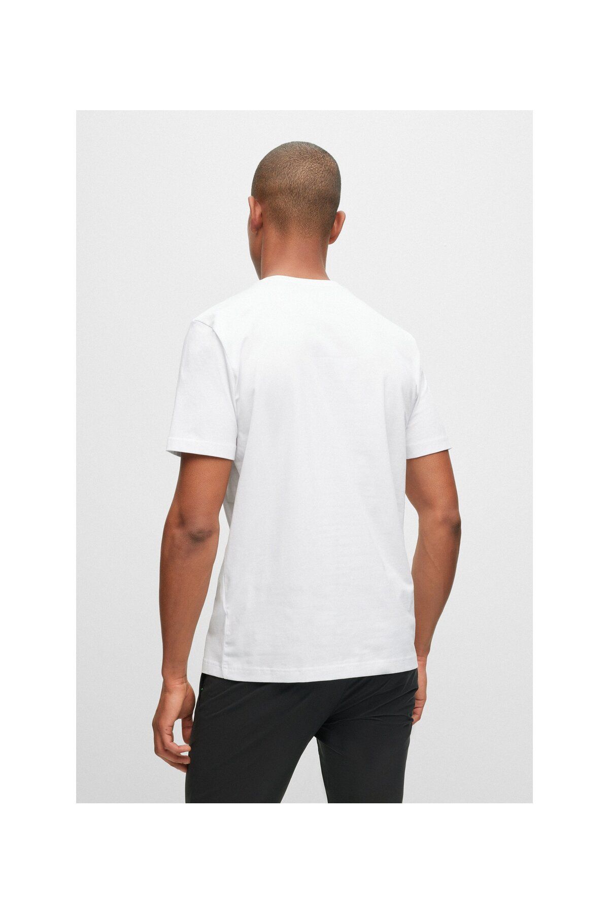 تی شرت چند رنگ مردانه پنبه انعطاف پذیر ، آرم T Shirt در بسته دوبل BOSS
