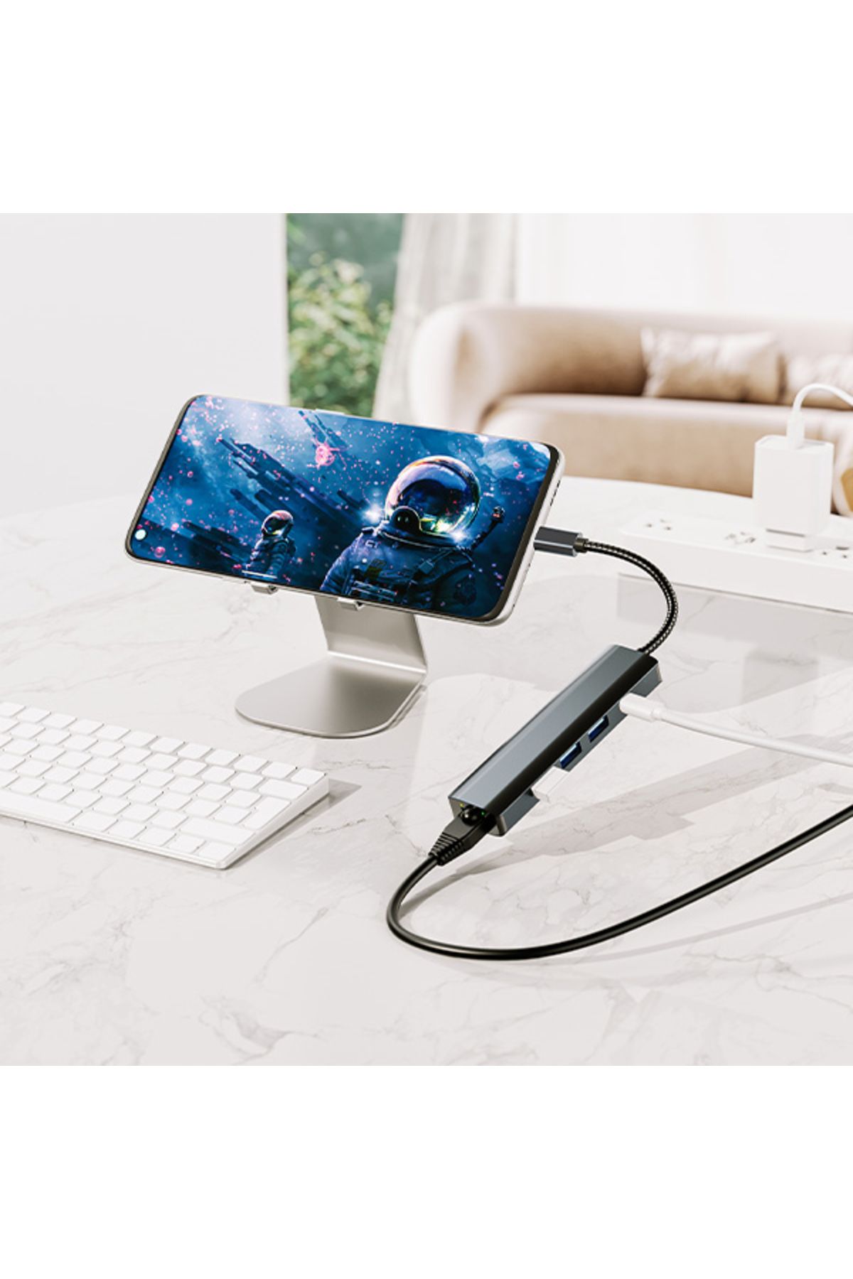 bestdijital-BYL-2302 5 IN 1 Type-C To USB Converter Multiplier Hub 5