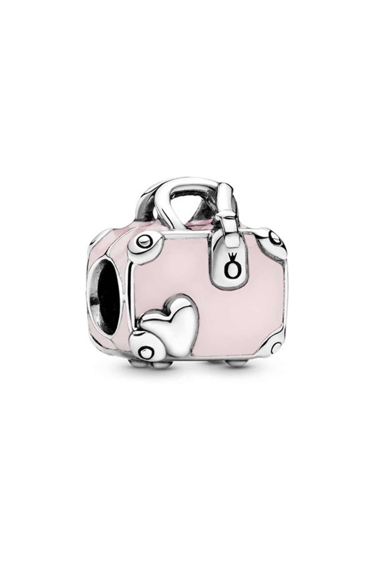 Pandora Pembe Valiz Charm