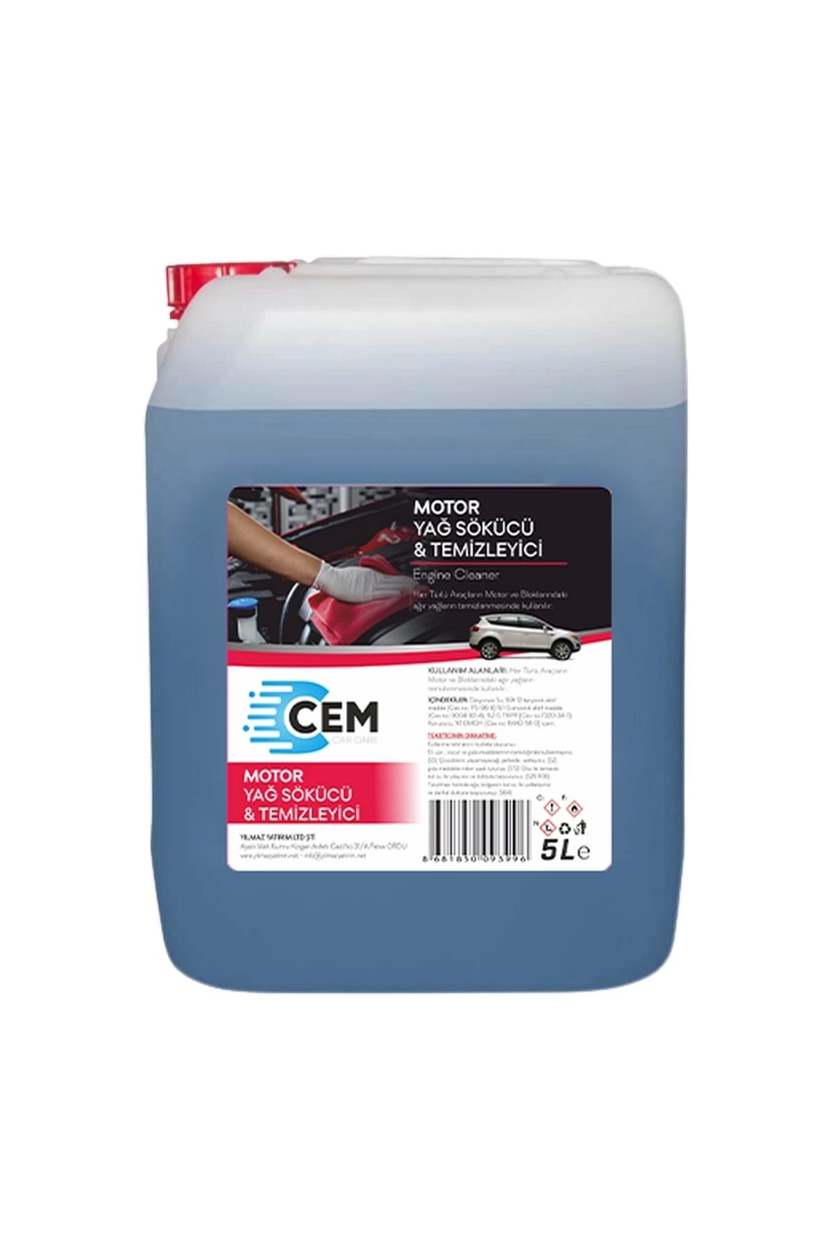 Cem Car Care Motor Yağ Sökücü Ve Temizleyici 5 Kg