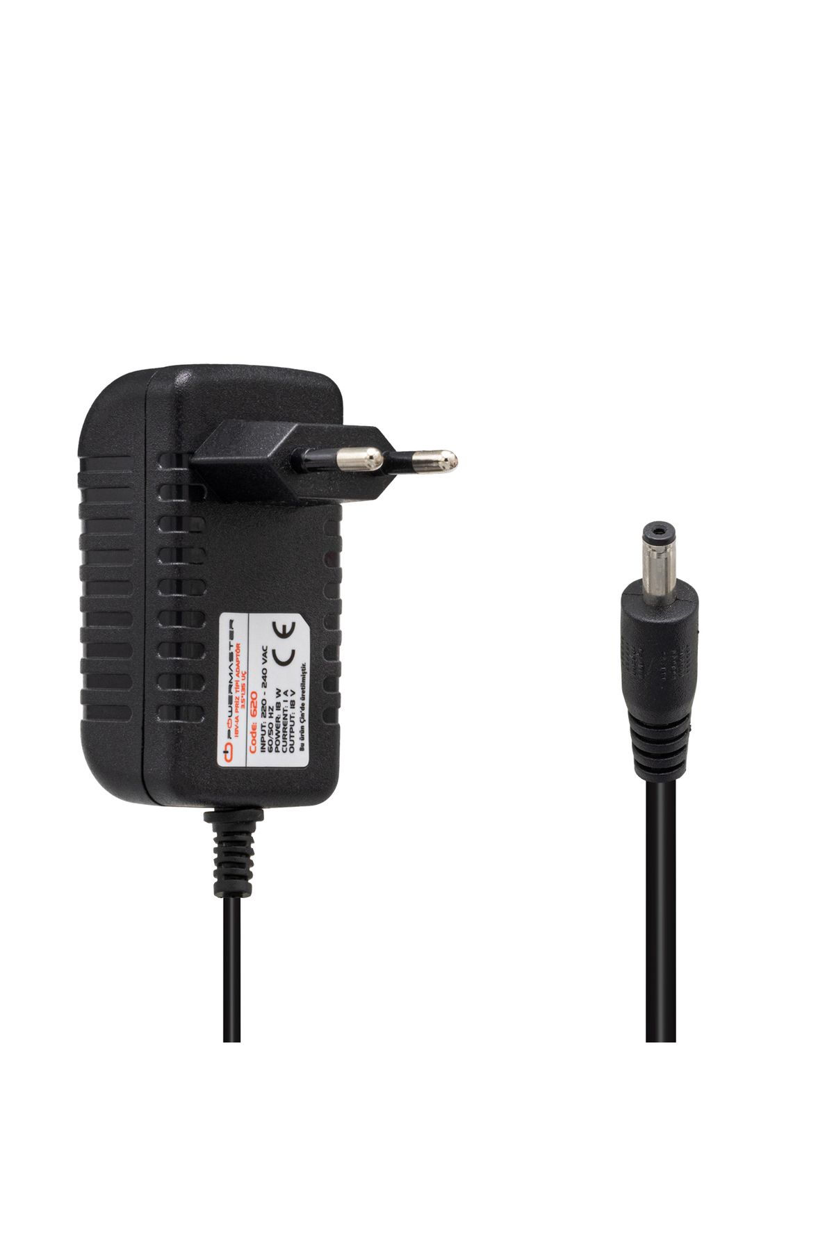 YTT Marketing YTTMRK pm-620 18 volt - 1 amper 3.5*1.35 mm uçlu plastik kasa priz tipi adaptör Uyumlu