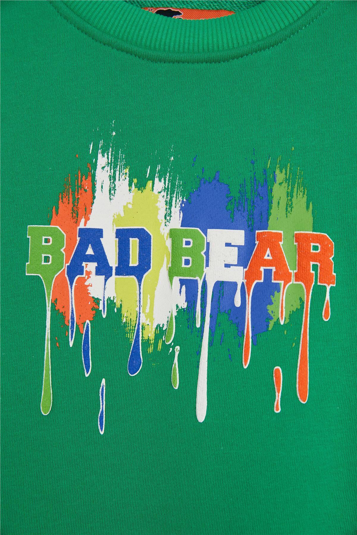 Bad Bear-Erkek Çocuk Sweatshirt Yeşil 24.06.12.005 2
