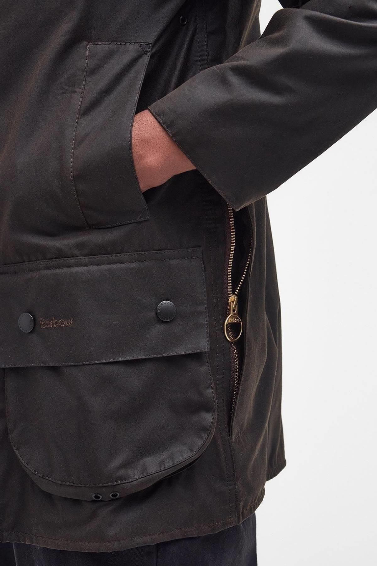 کاپشن سبز مردانه زیتون روغن کلاسیک اورجینال Barbour