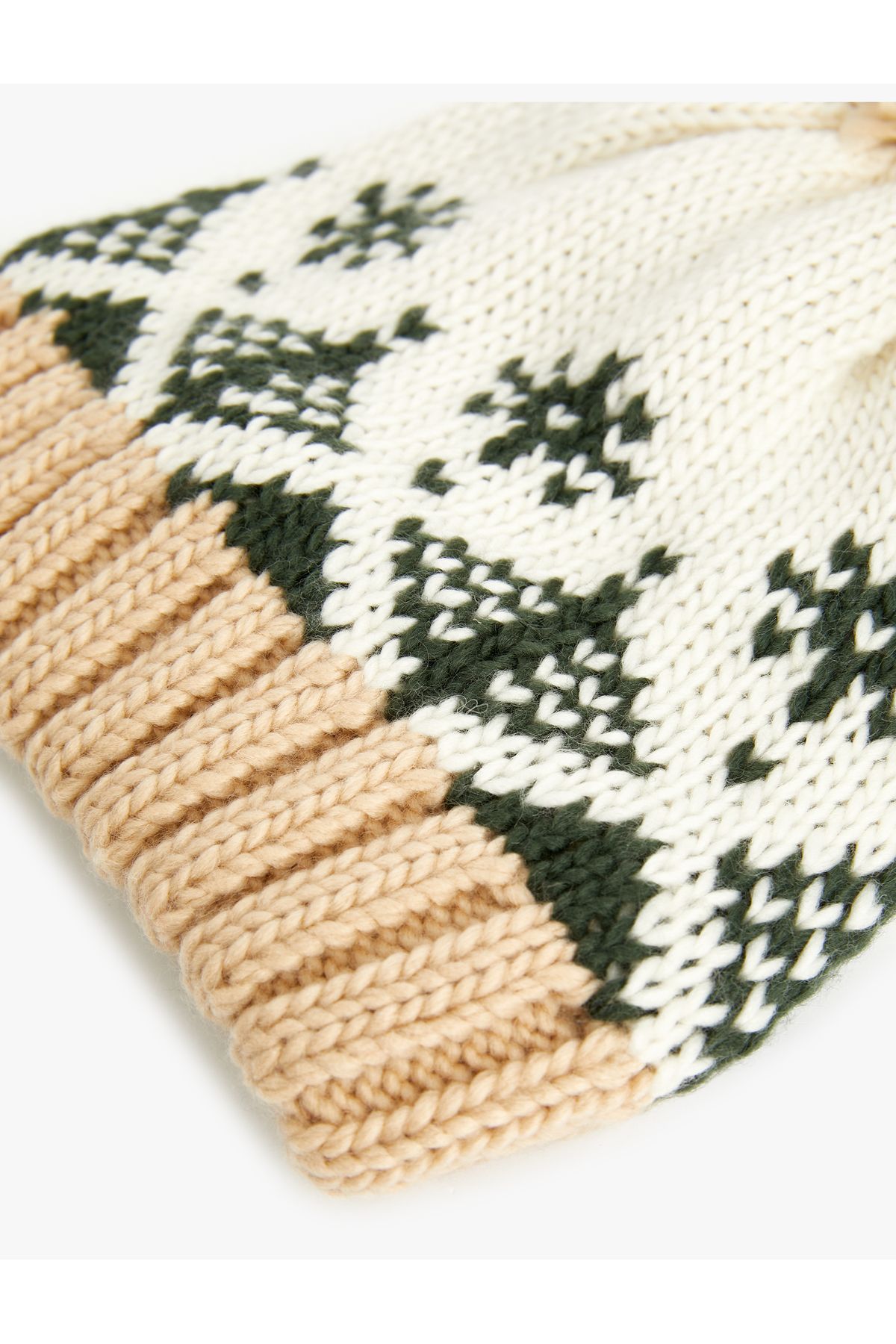 Koton-Ethnic Patterned Knitted Beret - Pompom Detailed 3