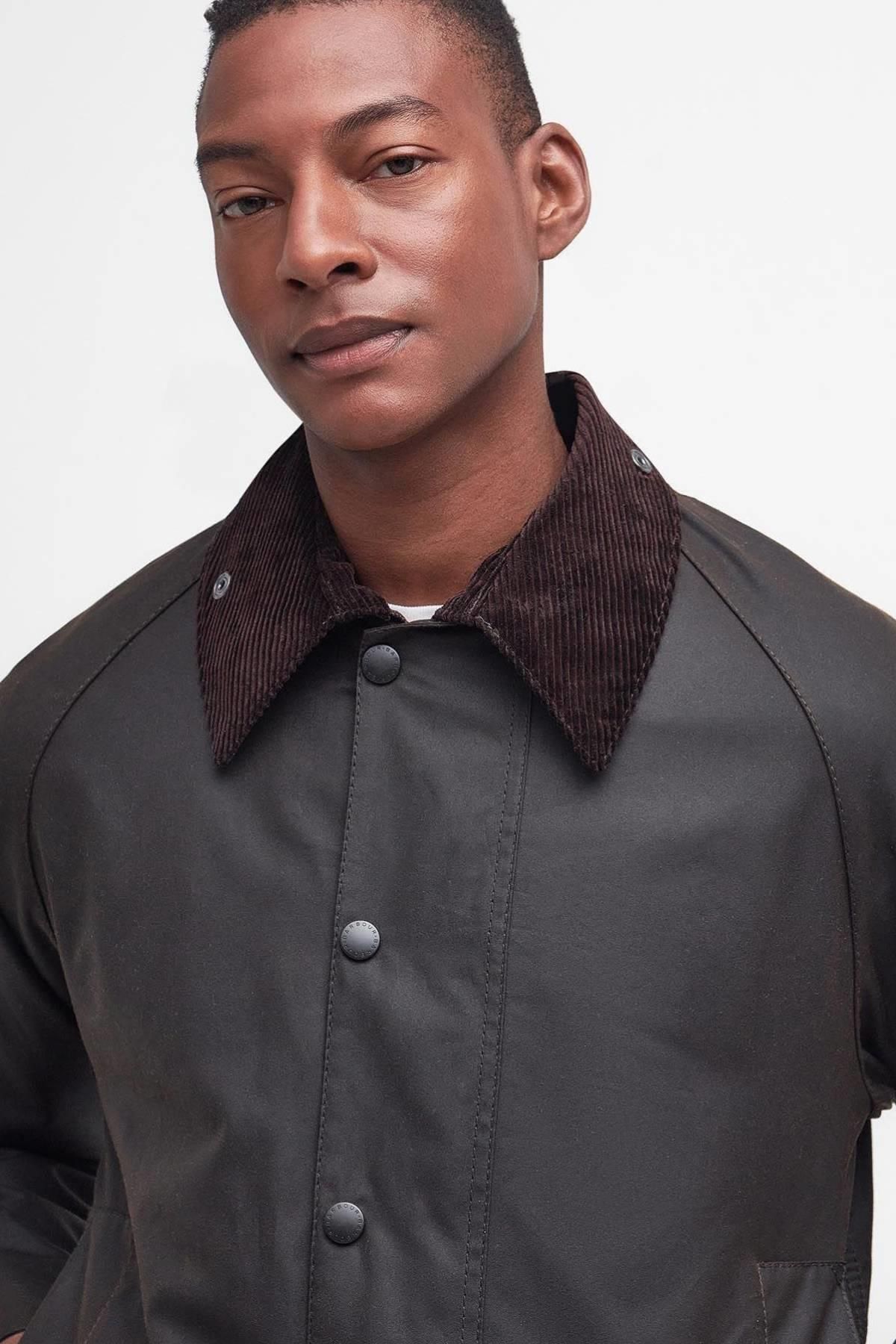 کاپشن سبز مردانه زیتون روغن کلاسیک اورجینال Barbour