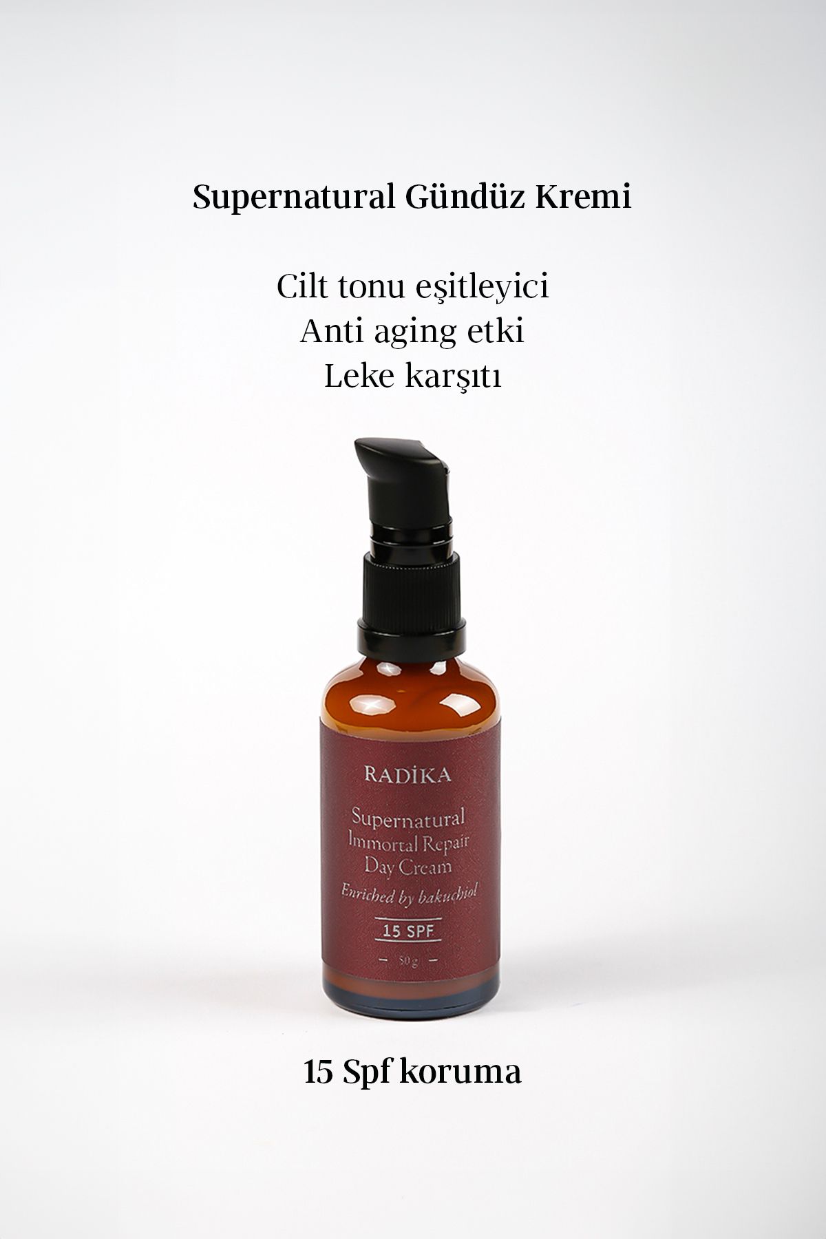 کرم روز / کرم صورت فوق طبیعی / مرطوب کننده / ضد لک / تون اکولایزر / 15 spf Radika