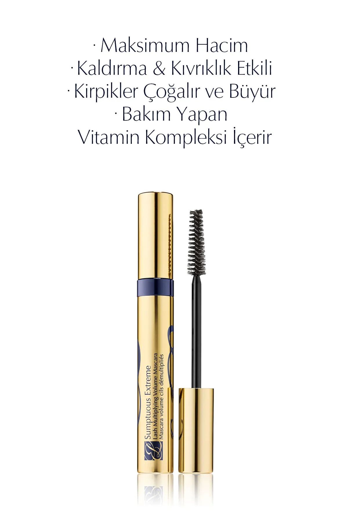 Sumptuous Extreme Maskara, Siyah, 8ml (Kirpik Çoğaltan, Hacim Veren, Kıvrıklık & Kaldırma Etkili)