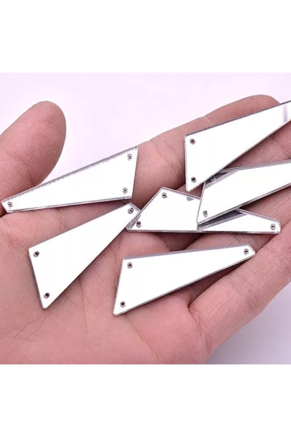 YENİ HEDİYELİK DÜNYAM Colier Diy - 3cm 50 Bucăți Acril - One Size