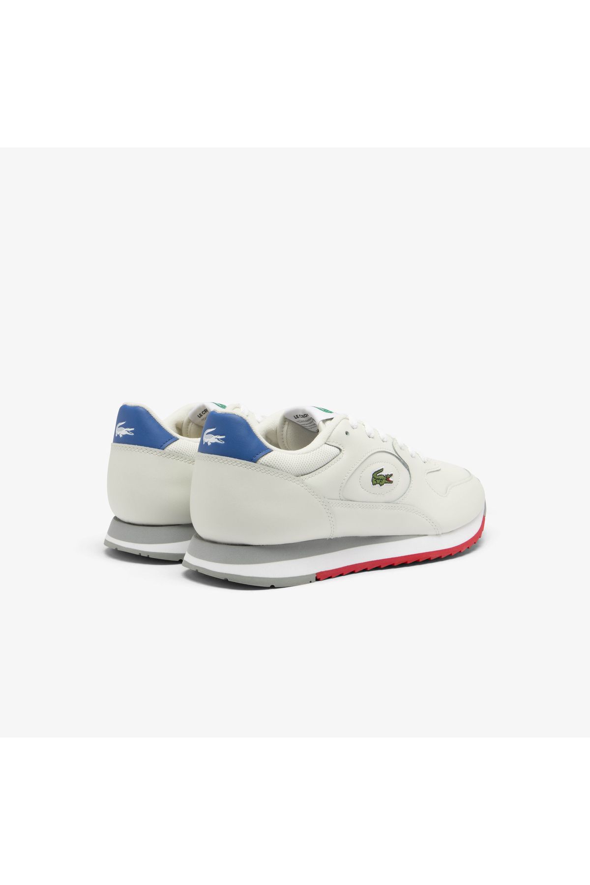 اسنیکر سفید مردانه کفش ورزشی پوست LineTrack Lacoste
