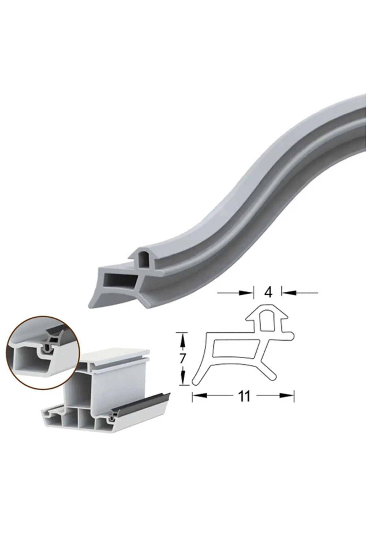 Home-110 Meters Gray Standard Pimapen Fıratpen Egepen Winsa - Pen Door Window Seal, Case Wing Wick 3