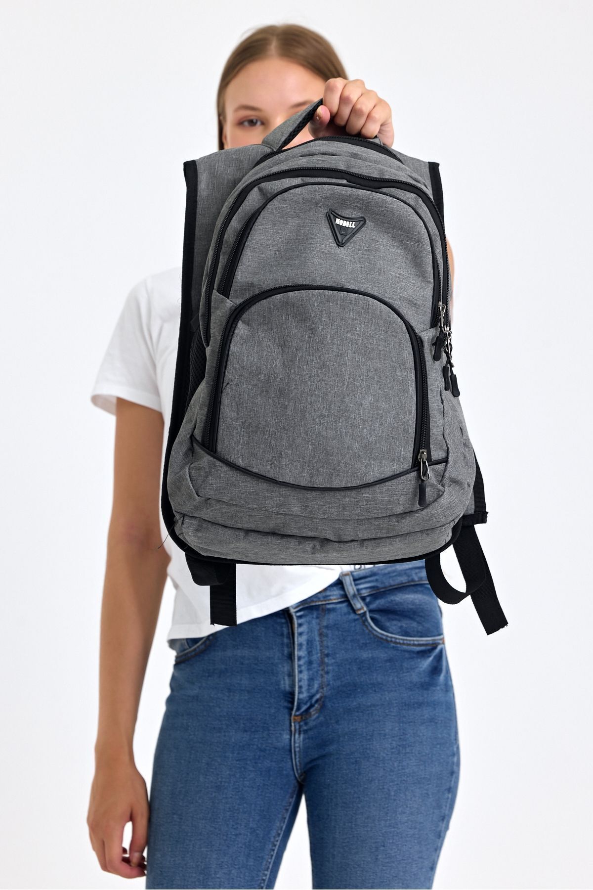 کوله پشتی زنانه خاکستری OBAY LİFE | OBAY4200 اورجینال - تصویر 5