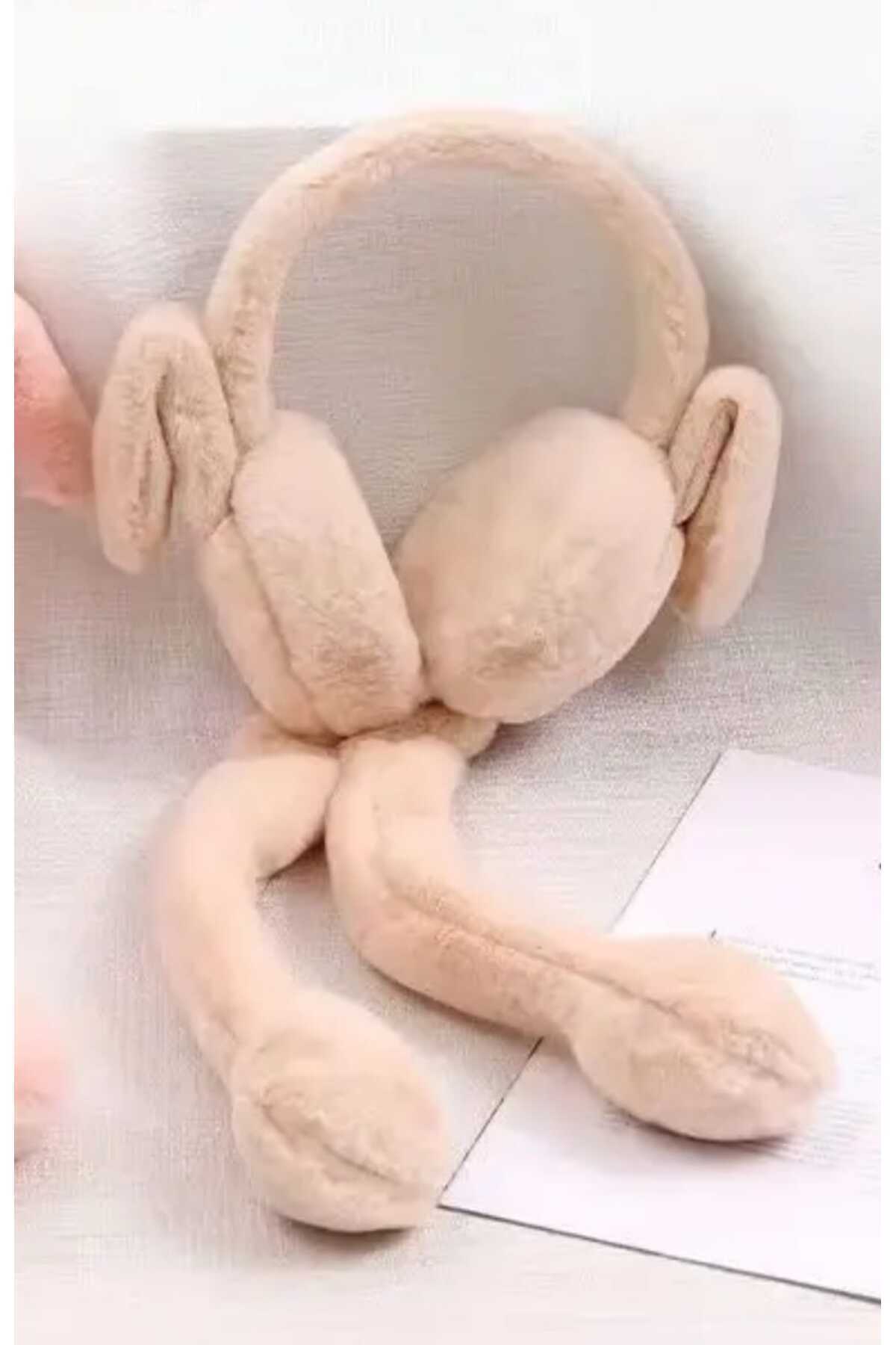 Kadın/kız Hareketli Tavşan Kulaklı Peluş Kulaklık