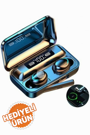 Sorizo Bluetooth Kulaklık Powerbankli Kulakiçi Çift Mikrofonlu Dokunmatik Kab...