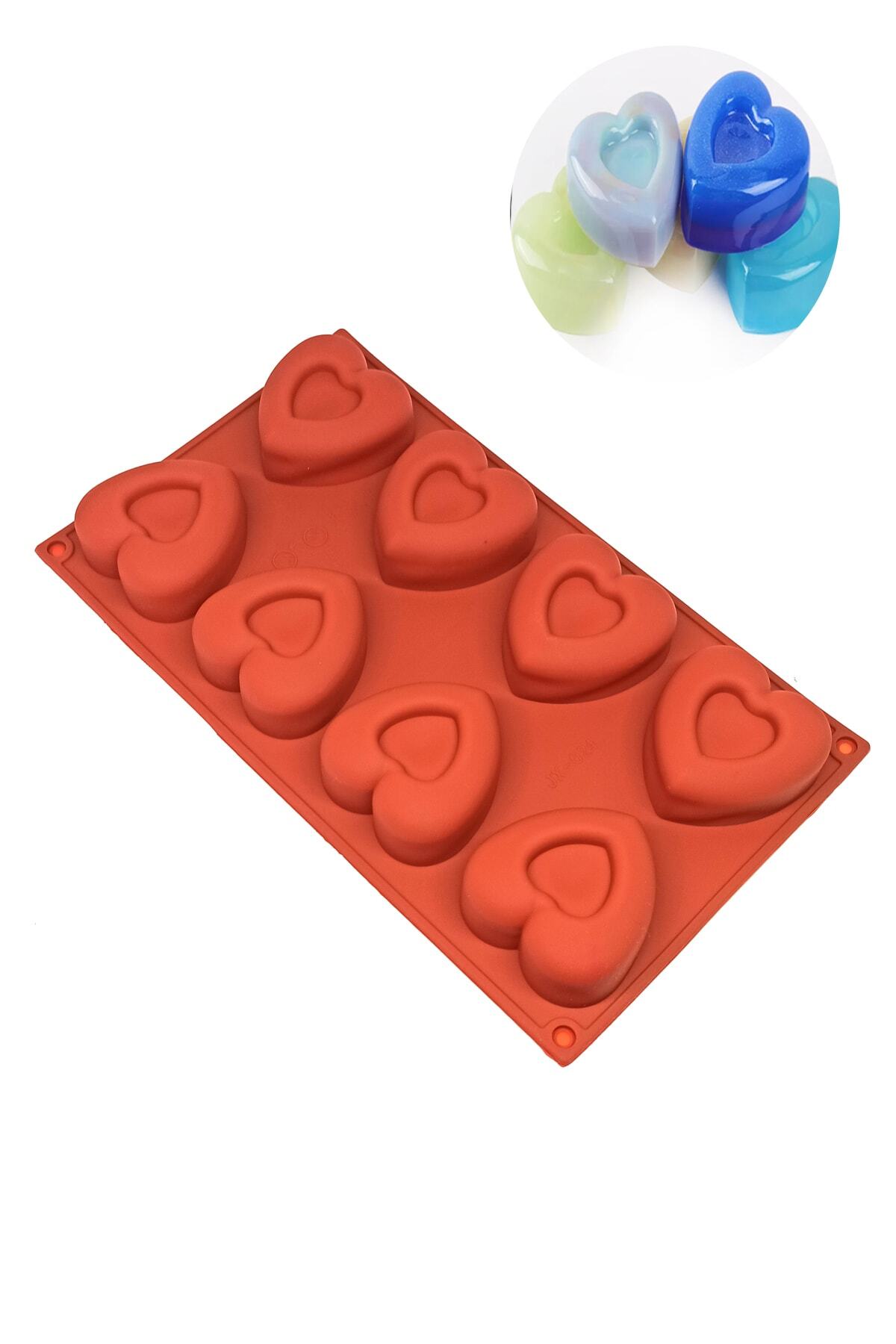 Heart Shaped Silicone Cake Mold with Hollow Heart in the Middle