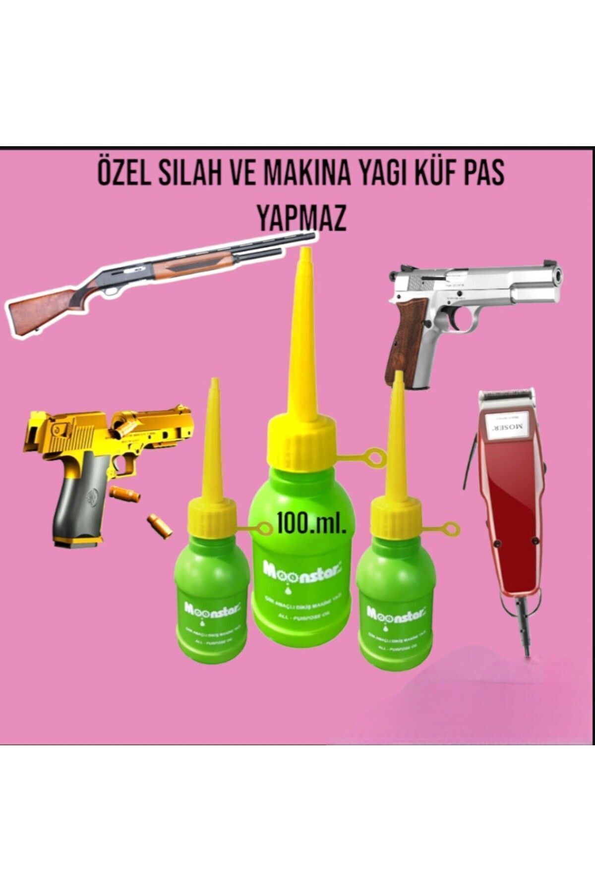 Moonstr makina yağı 100ml.