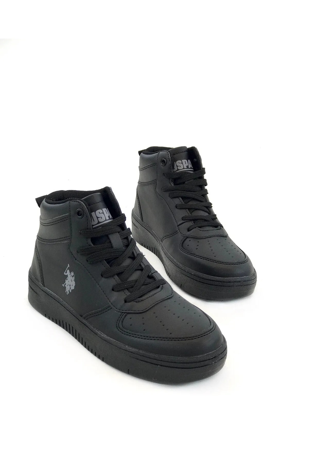 یو اس پولو کفش کتانی بندی زنانه U.S. Polo Assn. ساق بلند، تا مچ پا، مناسب برای استفاده روزمره