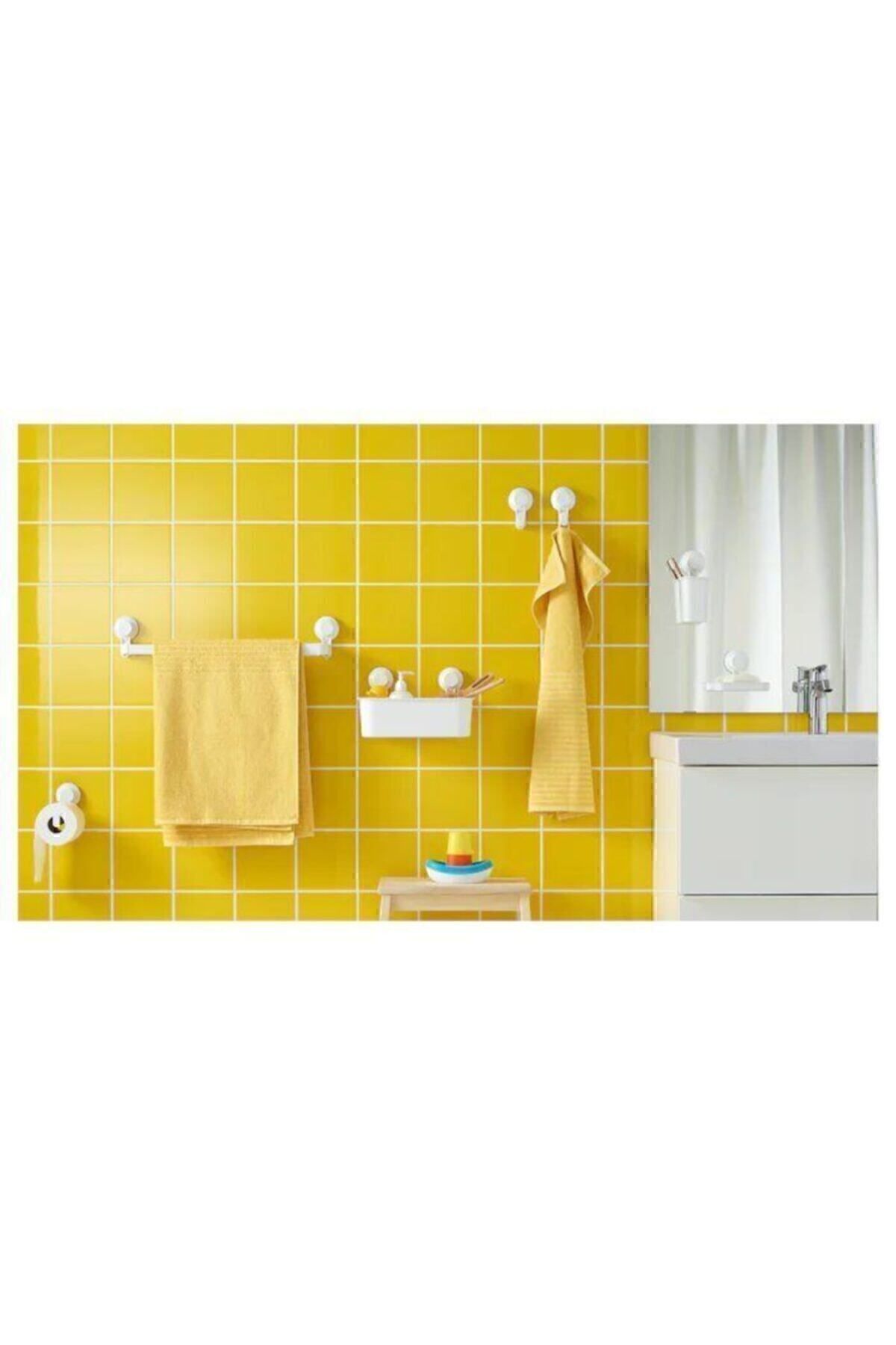 IKEA-Bathroom Toilet Paper Holder with Suction Cup 15 Cm Easily Installed Without Tool Needed 7