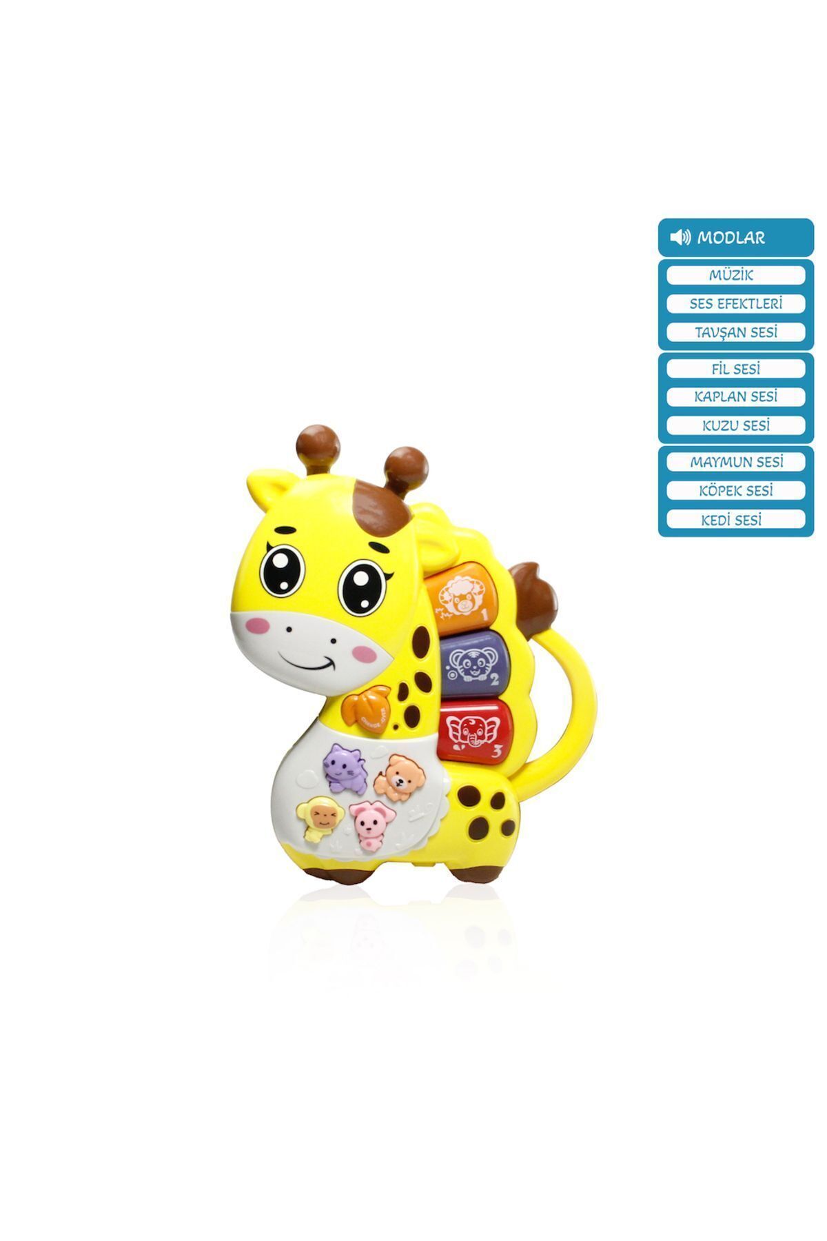 Nilly Toys Işıklı ve Müzikli Zürafa Bebek Piyanosu fotoğrafı 3 (önizleme)