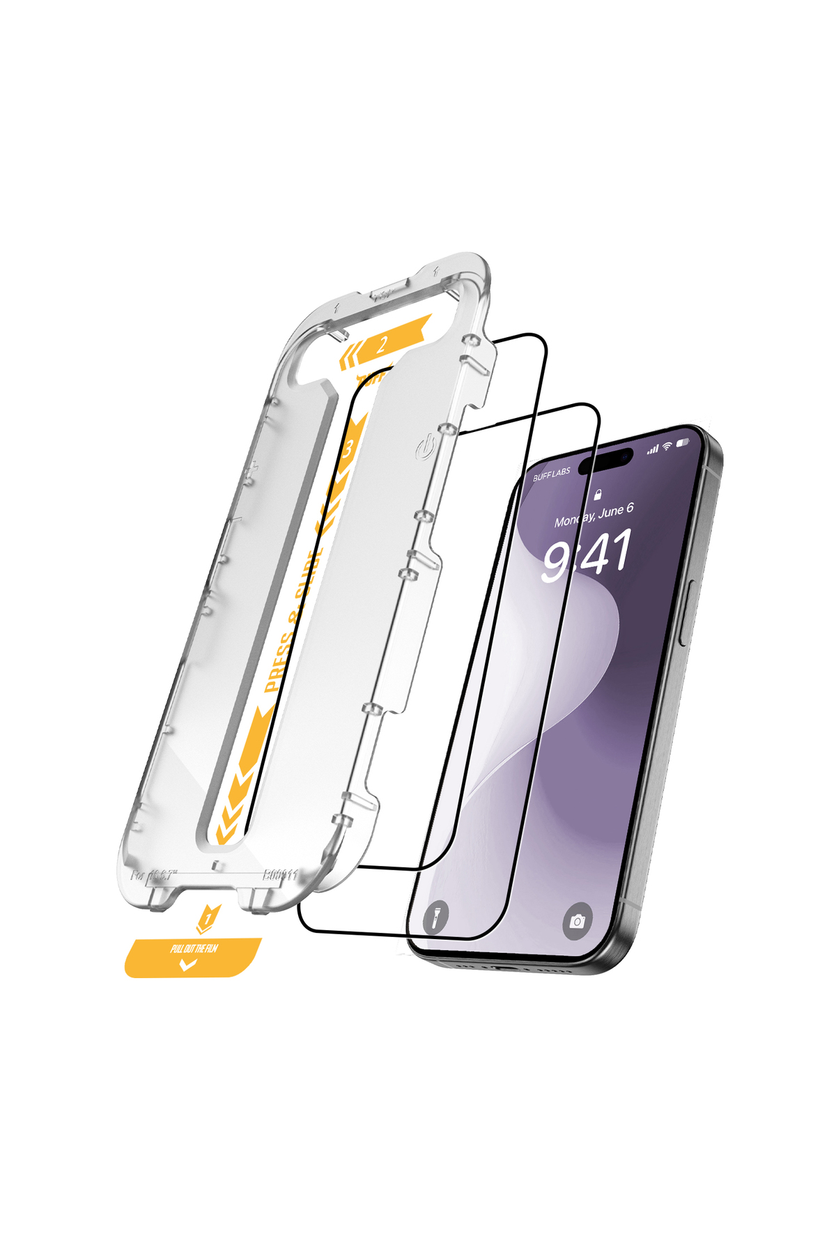Buff iPhone 16 Plus 5D EasyFit 2 Adet Ekran Koruyucu 4