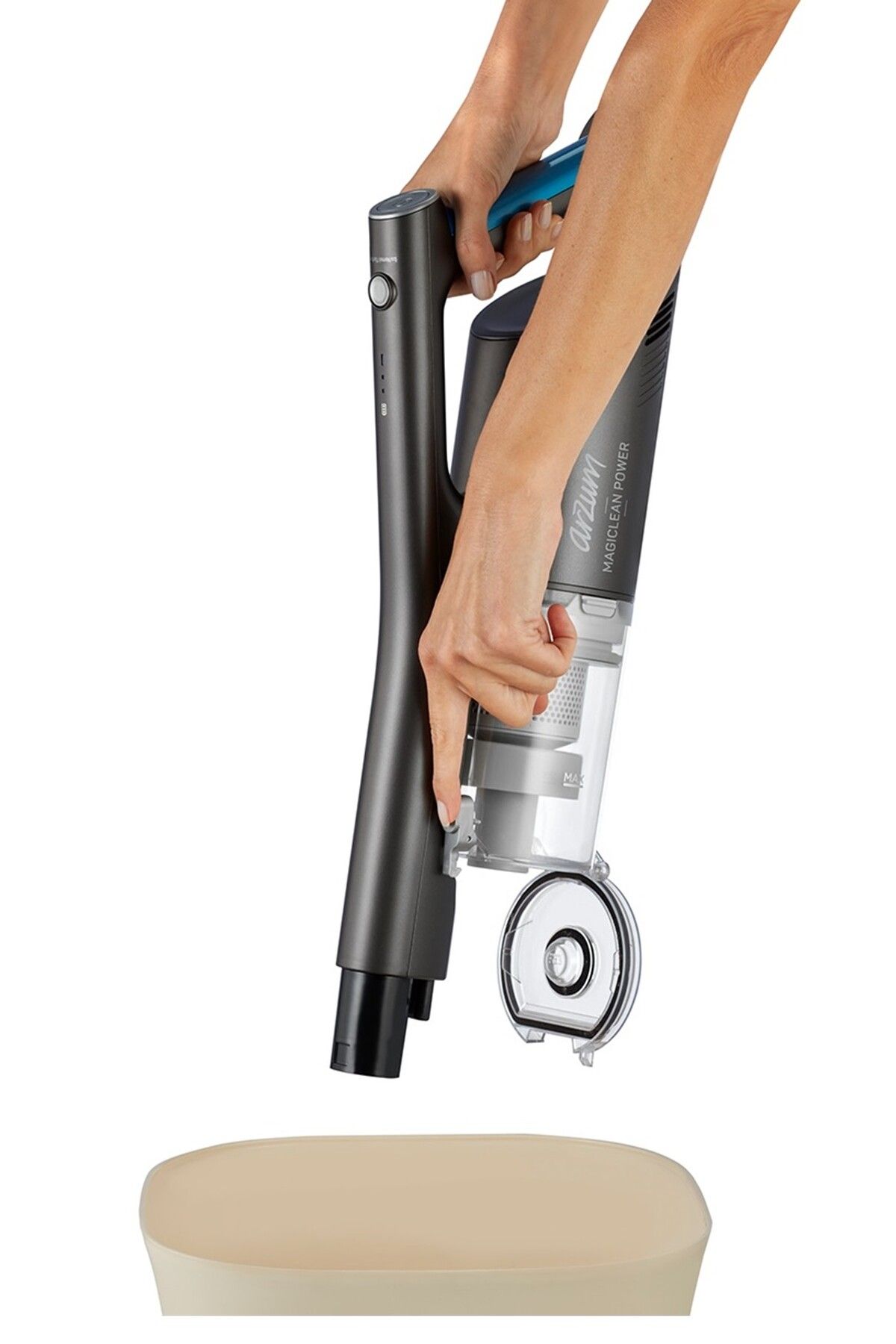 Arzum-Ar4205 Magiclean Power Vertikaler Akku-Staubsauger – Grau 5