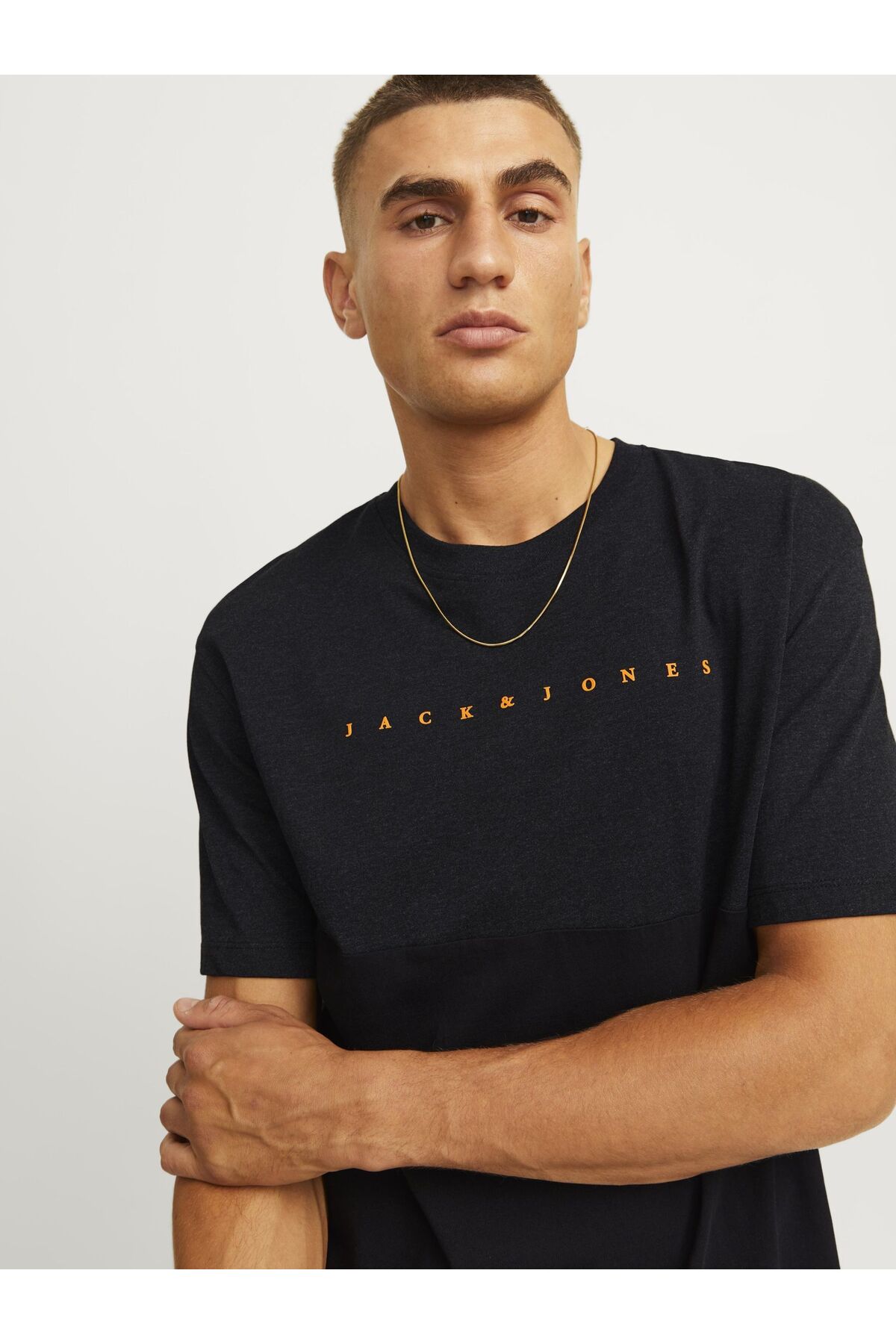 تیشرت مردانه مشکی جک اند جونز | 12256788 اورجینال - تصویر 7