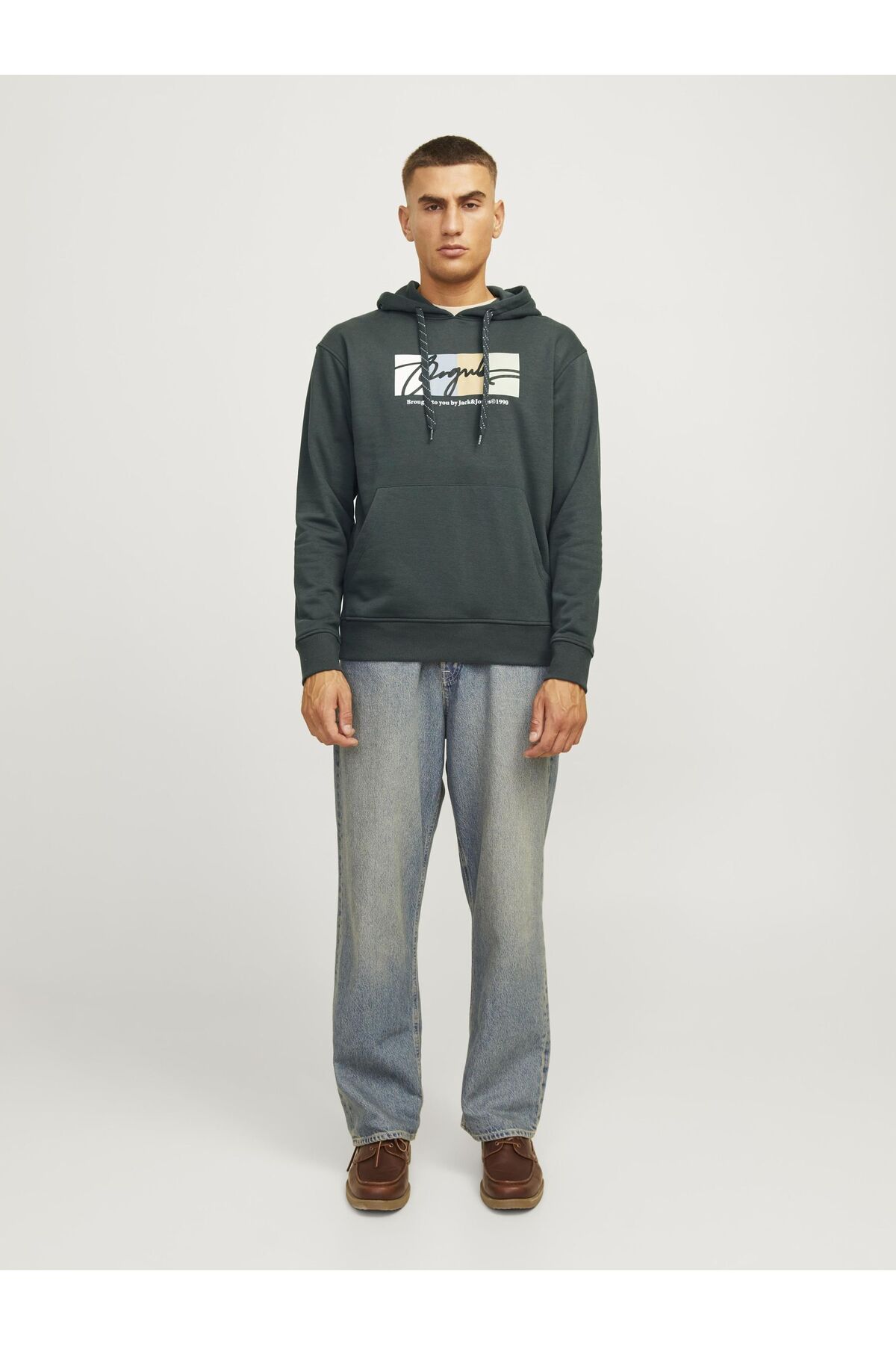 سویشرت مردانه طرح دار  آستین بلند | جک اند جونز Jack & Jones 12262421 - تصویر 4
